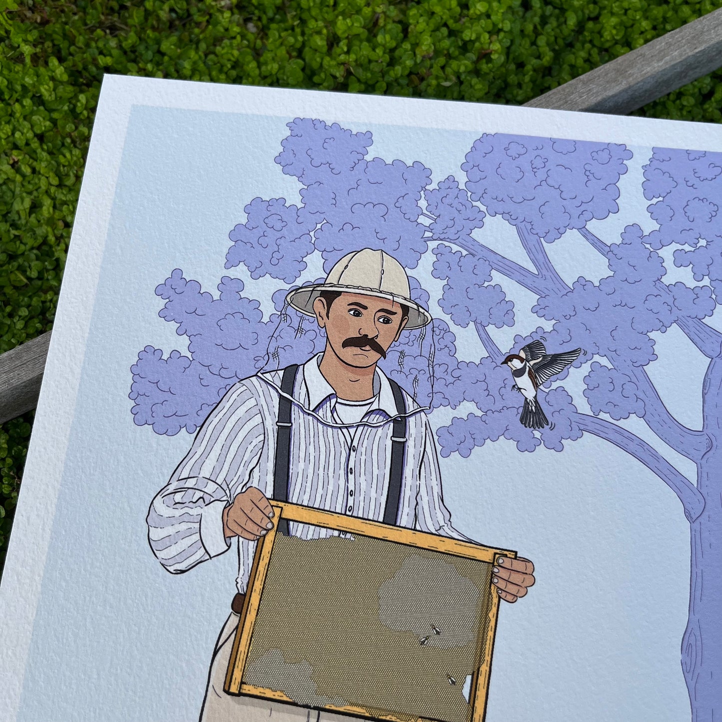 The beekeeper art print
