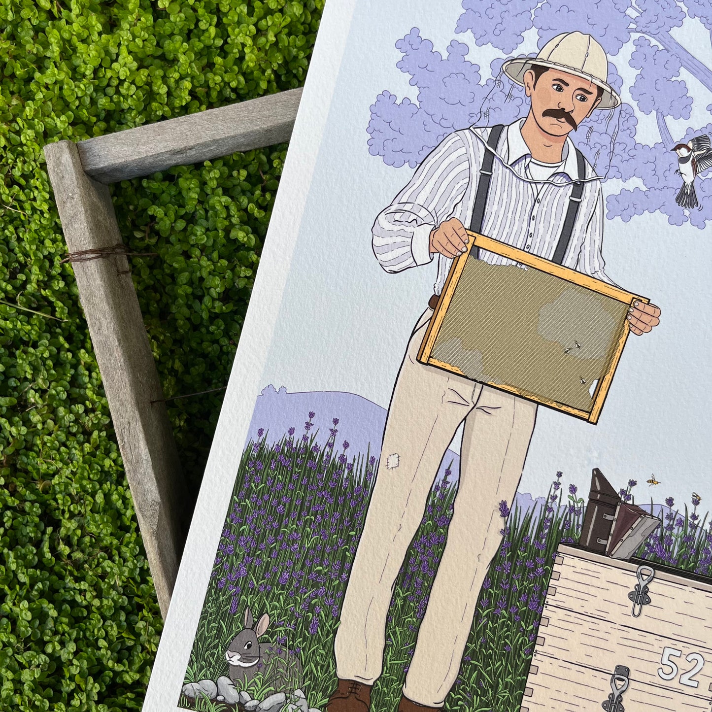 The beekeeper art print