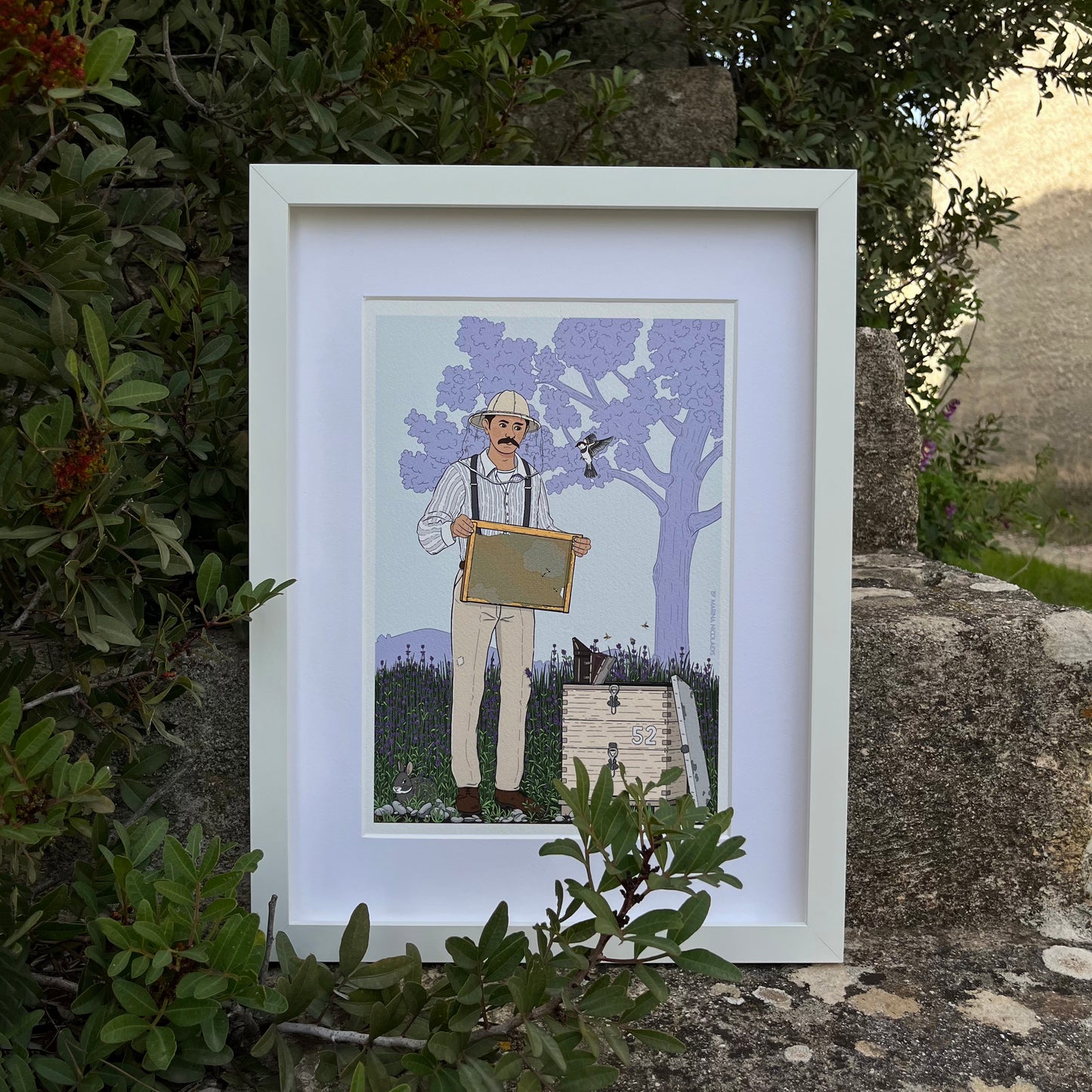 The beekeeper art print