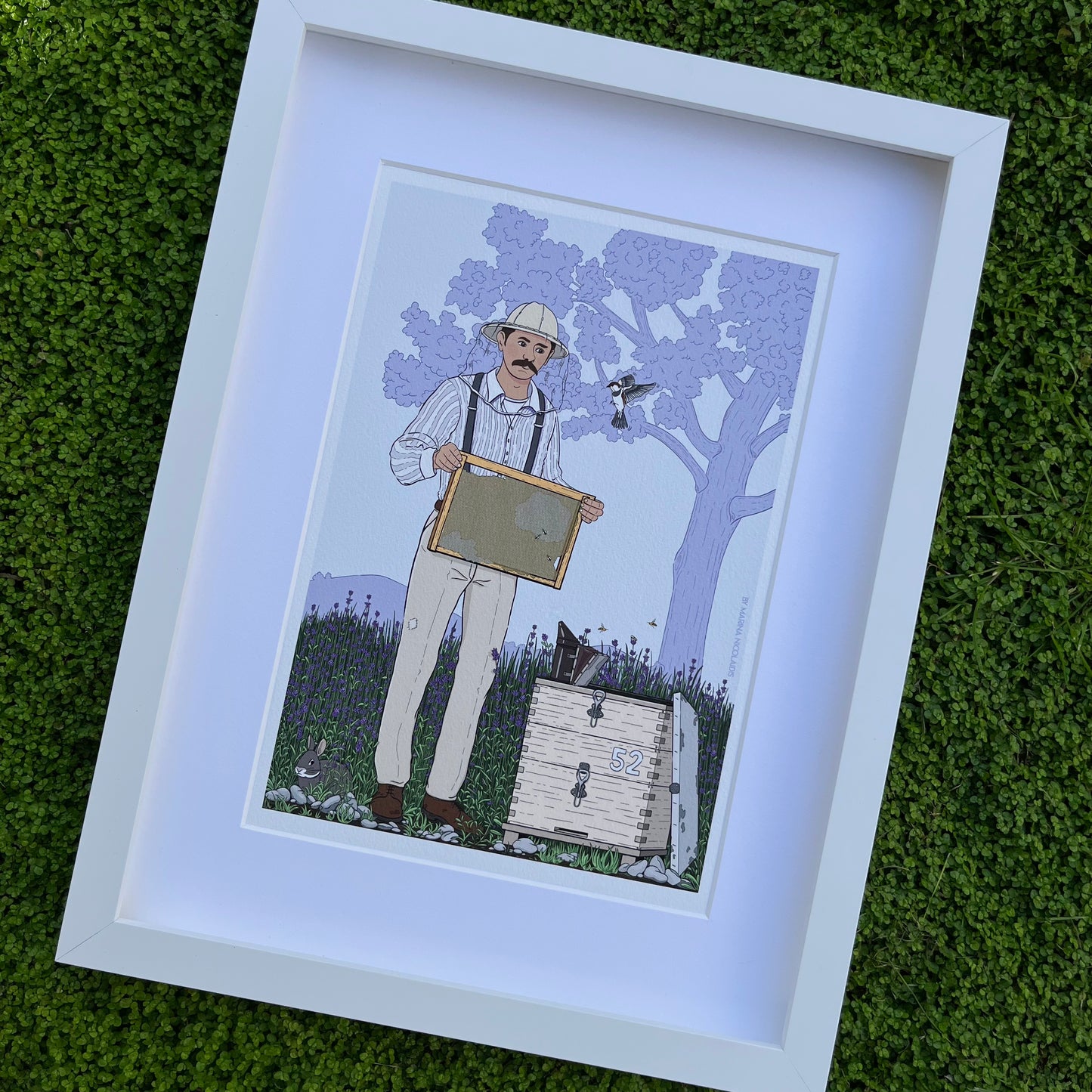 The beekeeper art print