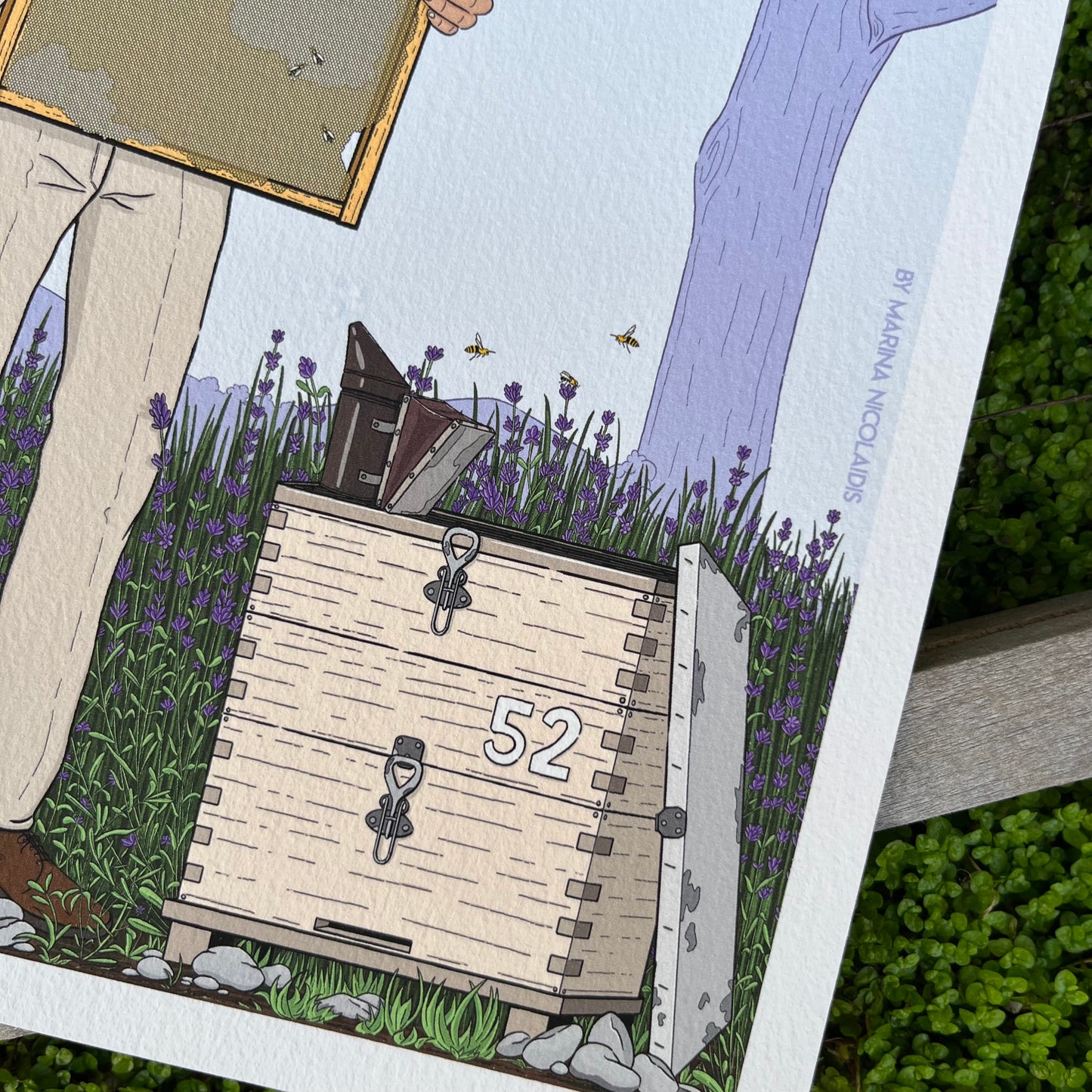 The beekeeper art print
