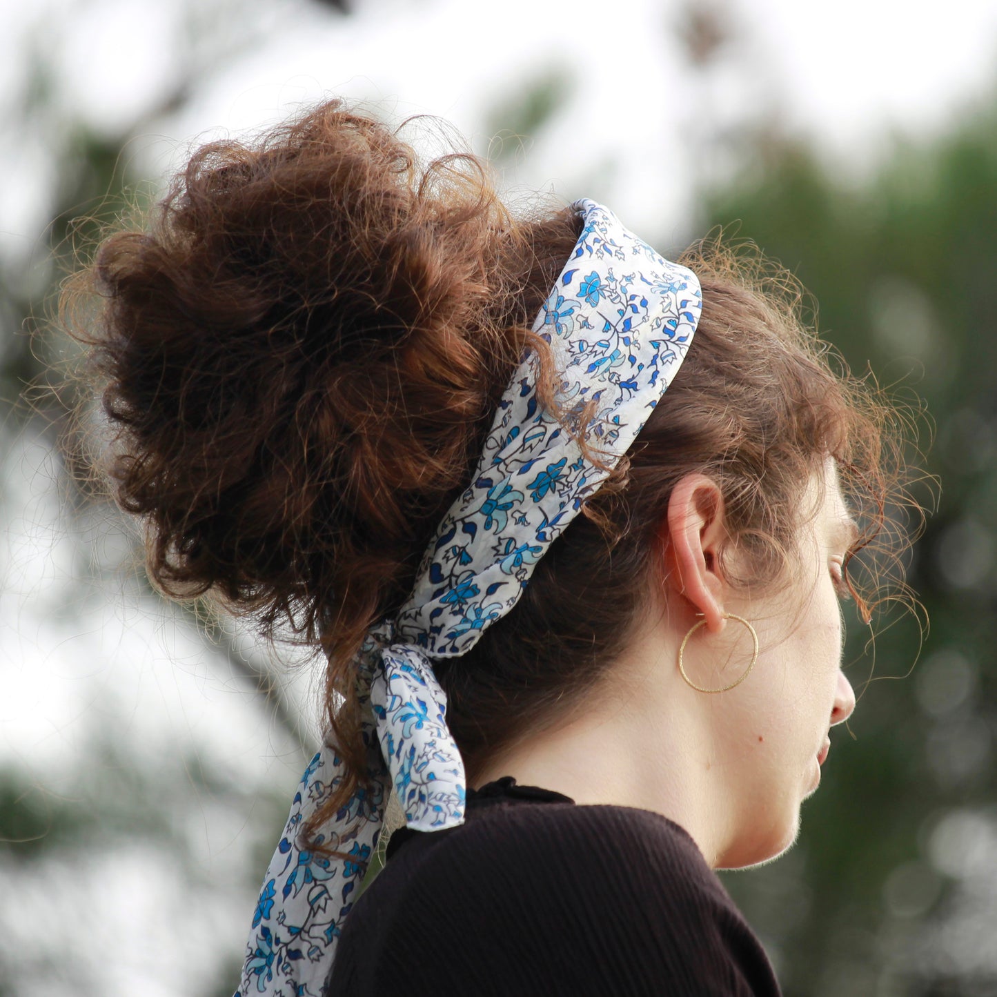 Greek silk bandana
