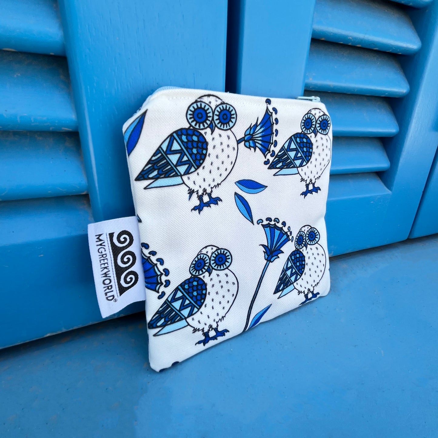 Maxi purse Greek Owls