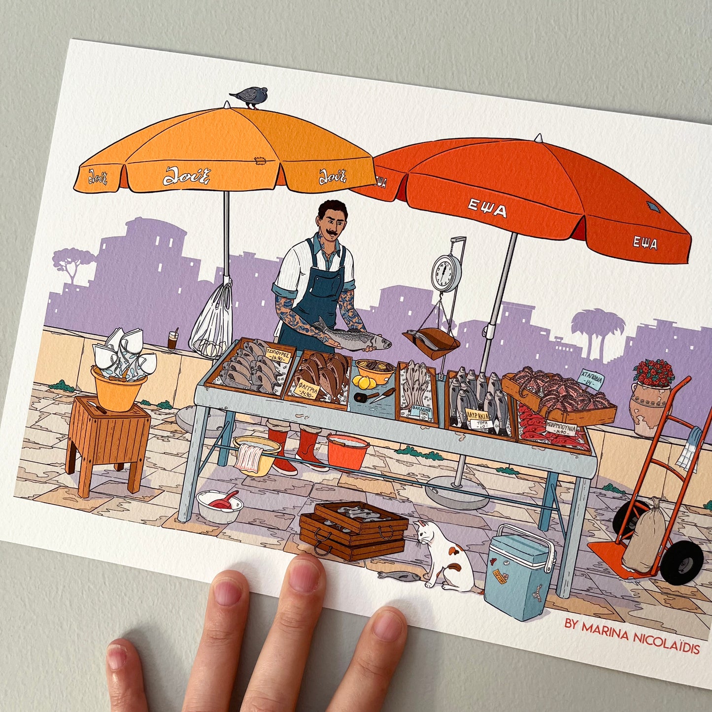 Fish Market art print