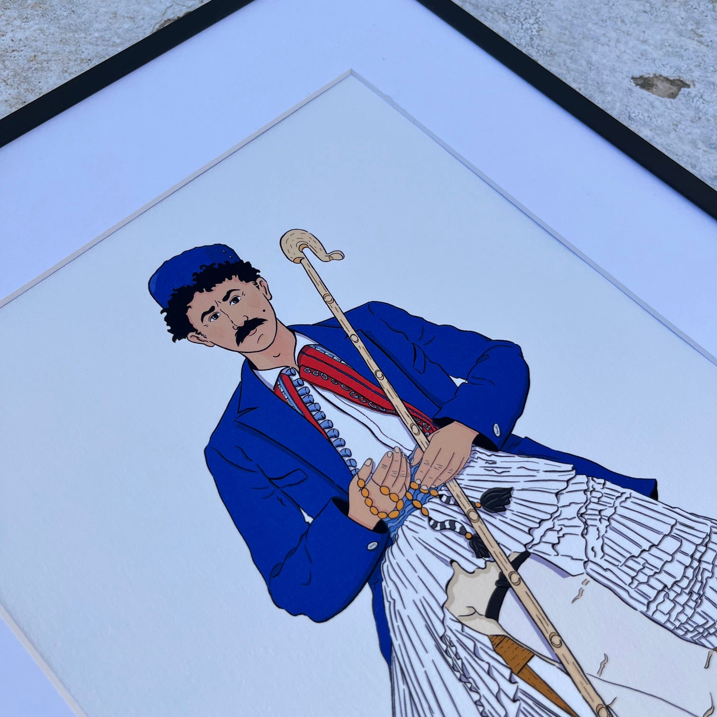 Greek shepherd art print