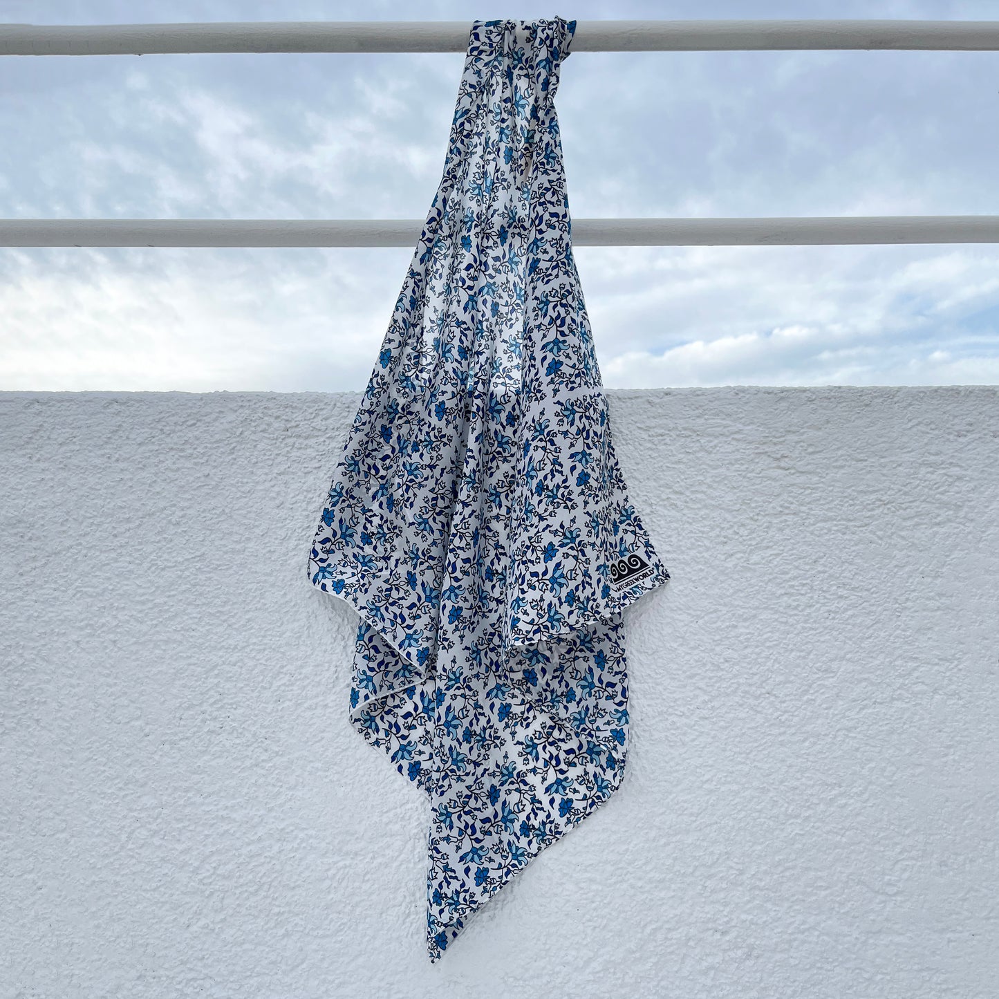 Greek silk bandana