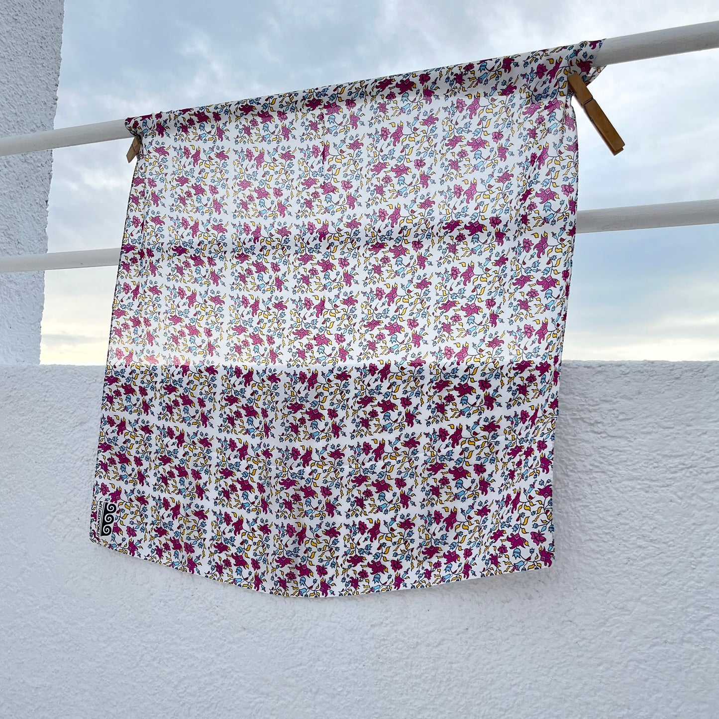 Greek silk bandana
