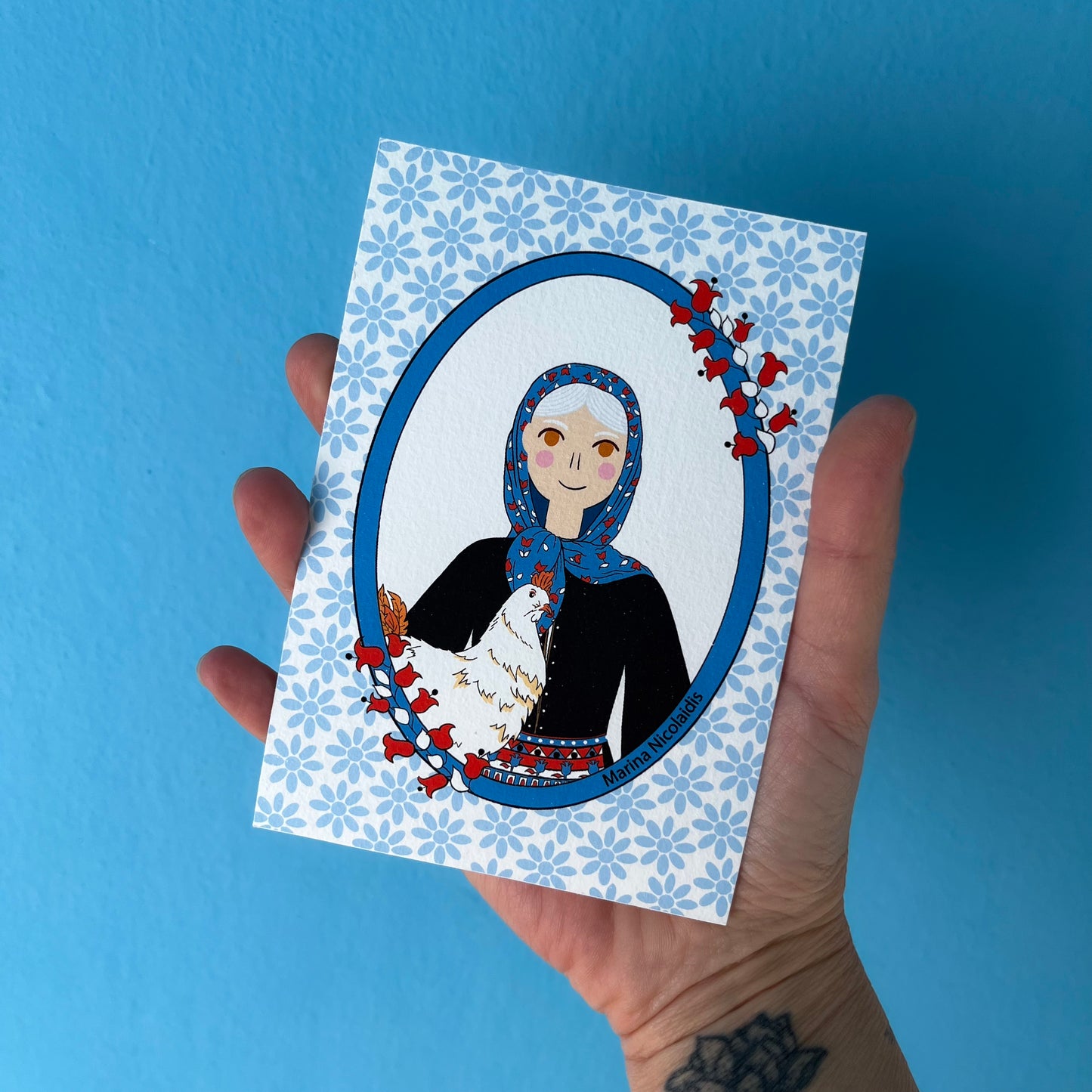 Greek characters mini illustrations