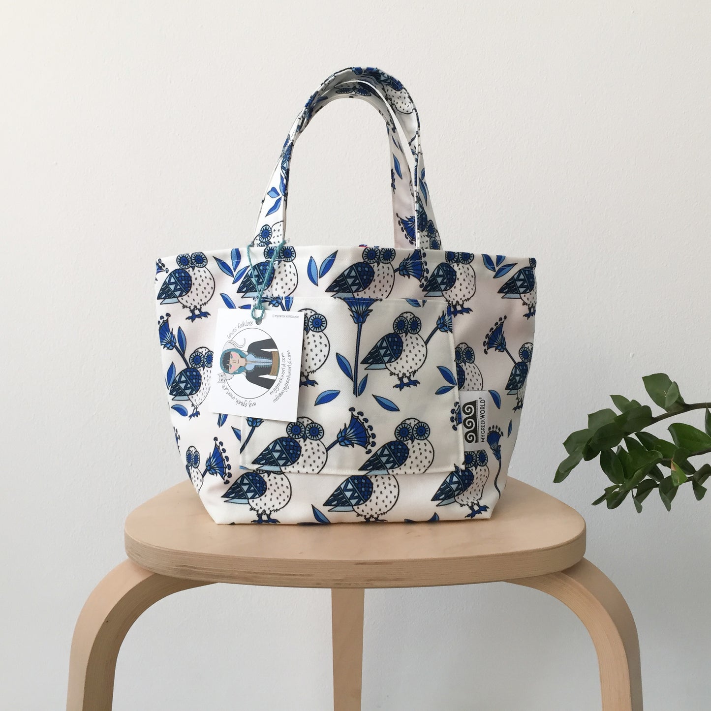 Greek owl handbag