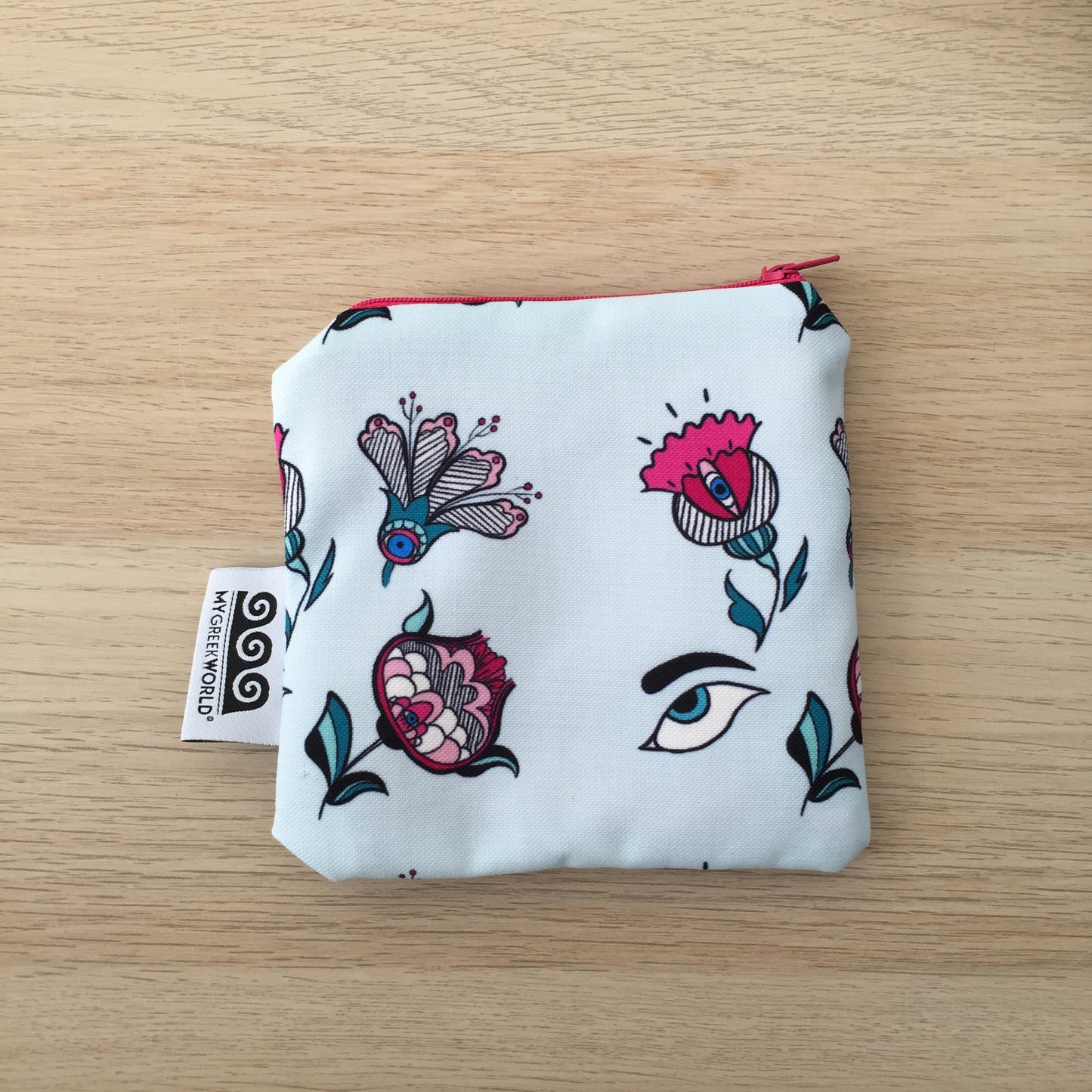 Maxi purse Eyes and Flowers