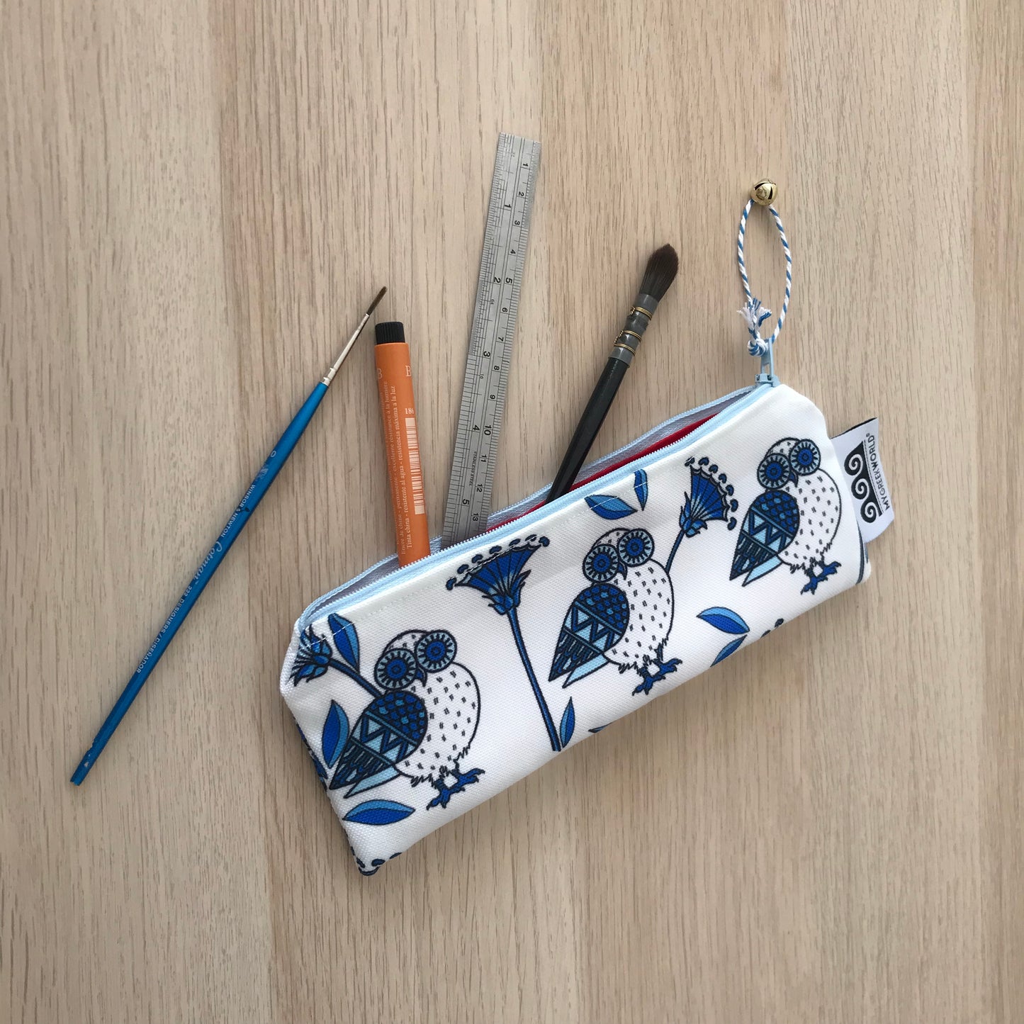 Greek owl pencil case