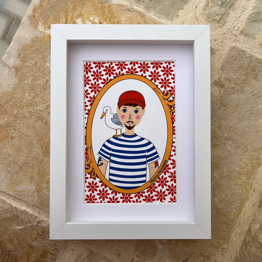 Greek characters mini illustrations