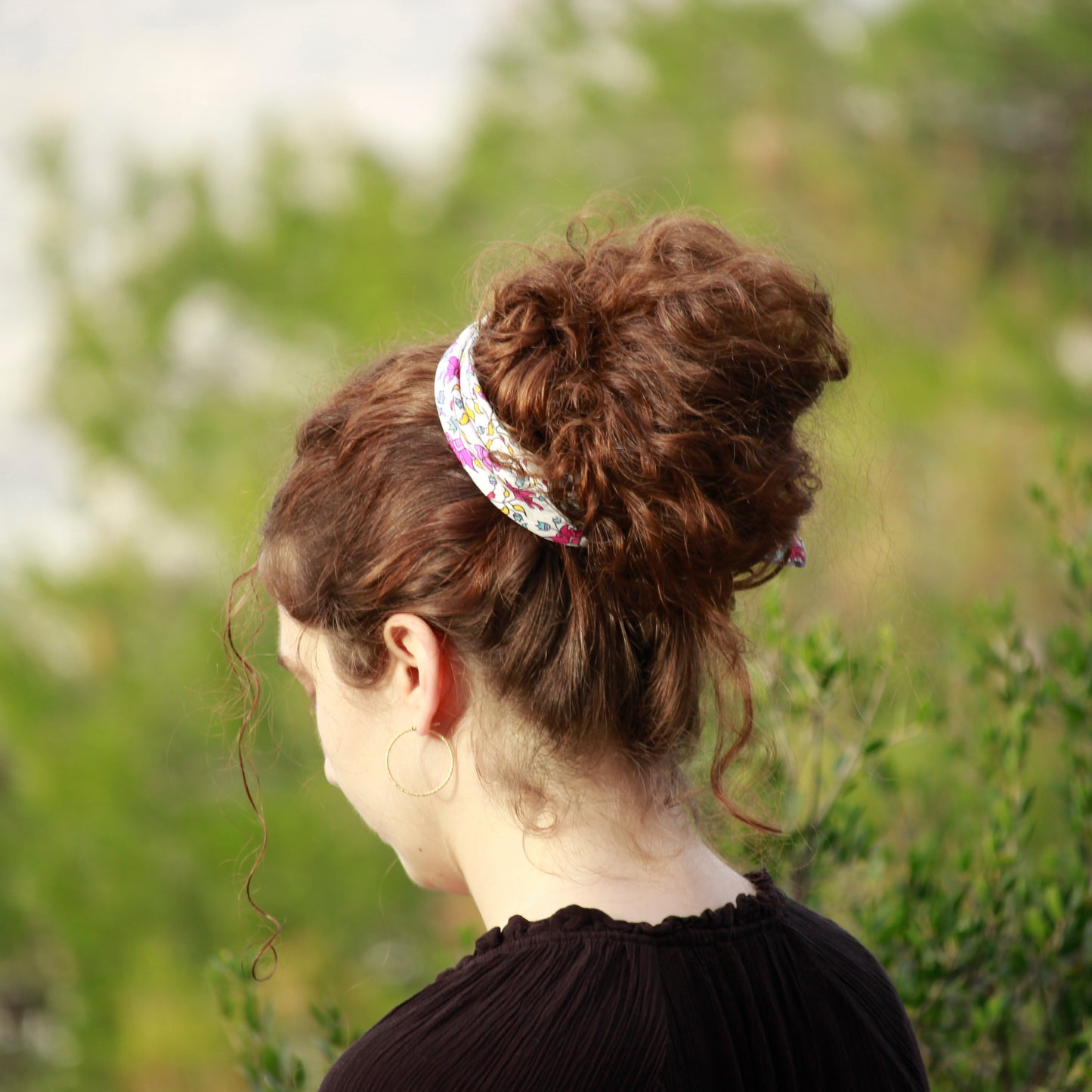 Greek silk bandana