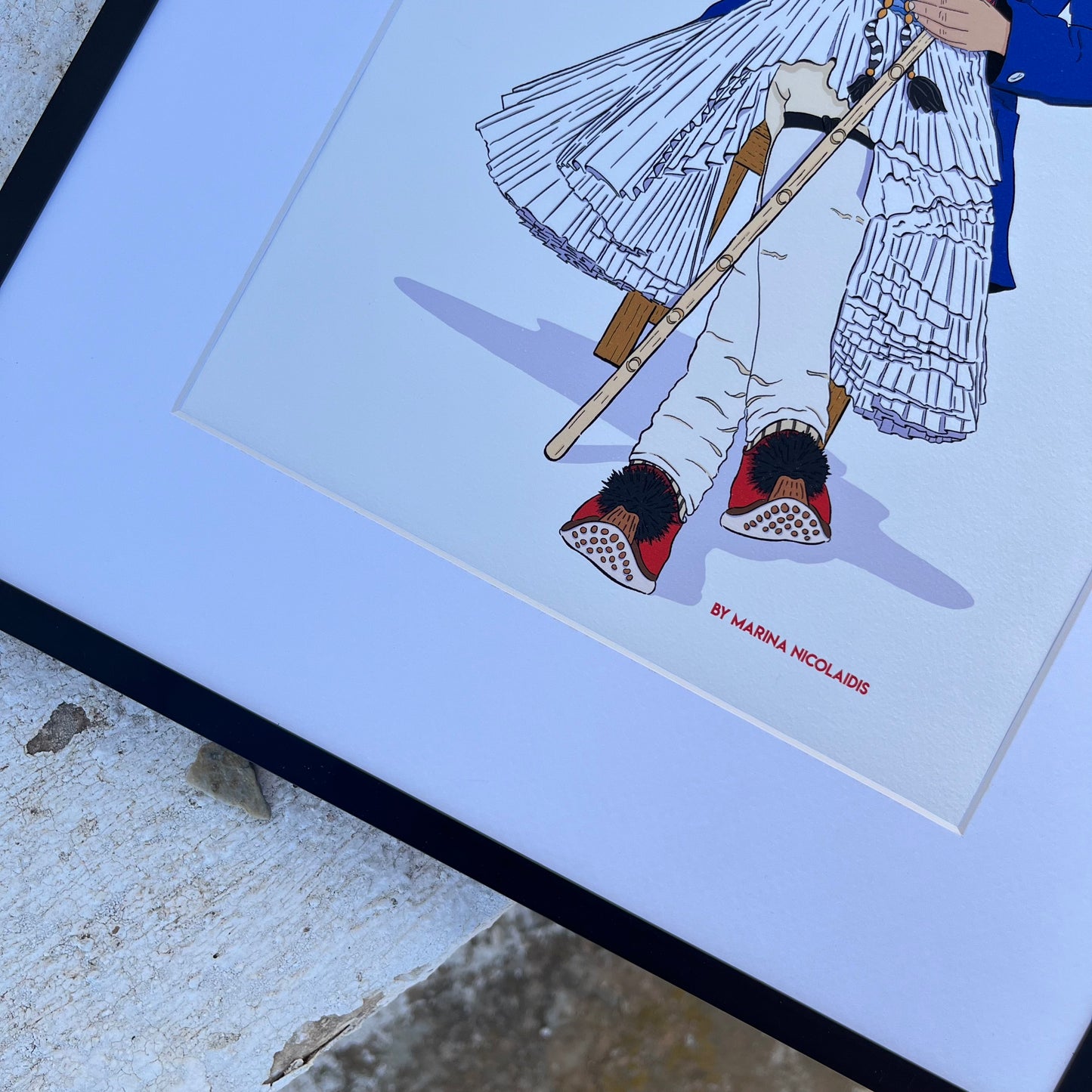 Greek shepherd art print