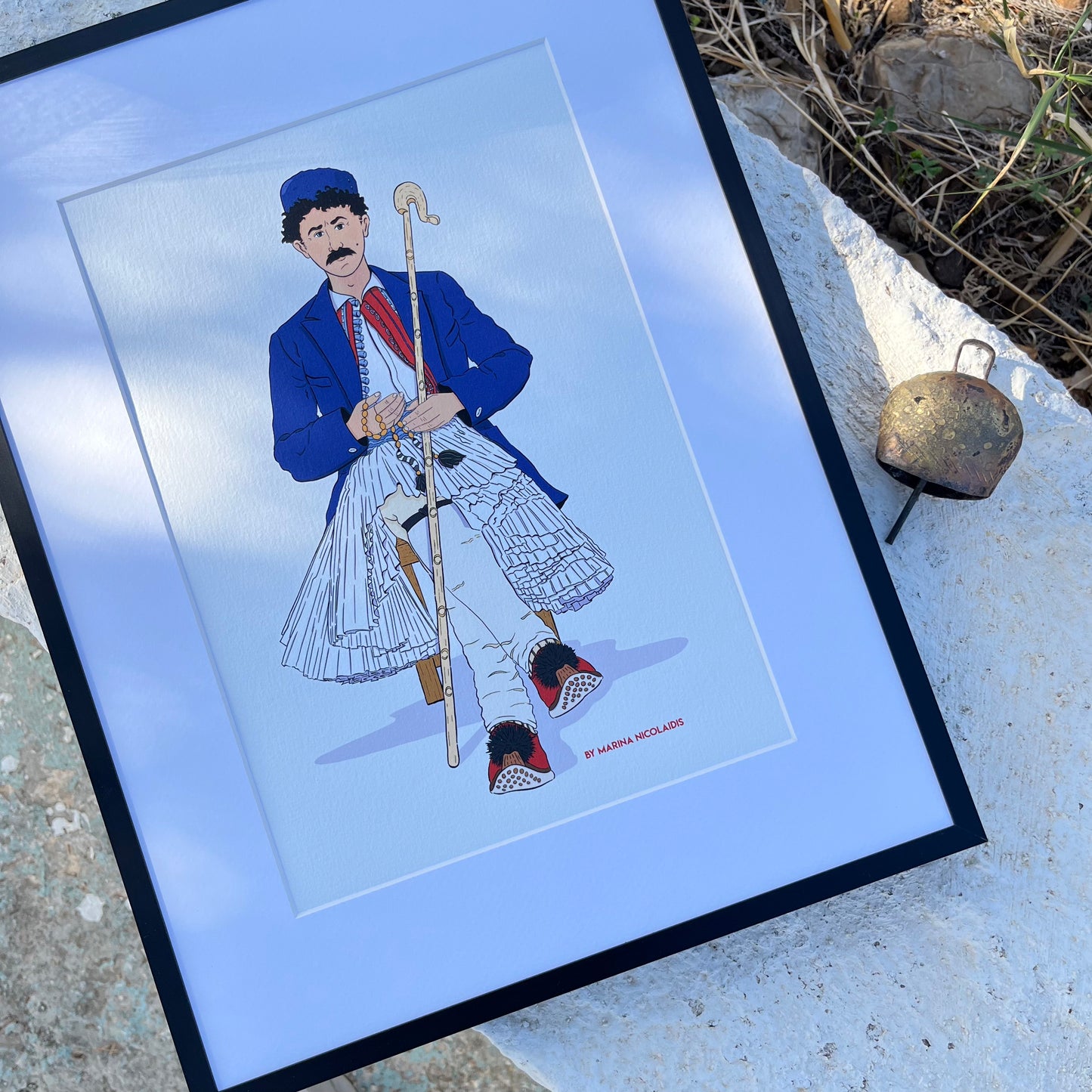 Greek shepherd art print