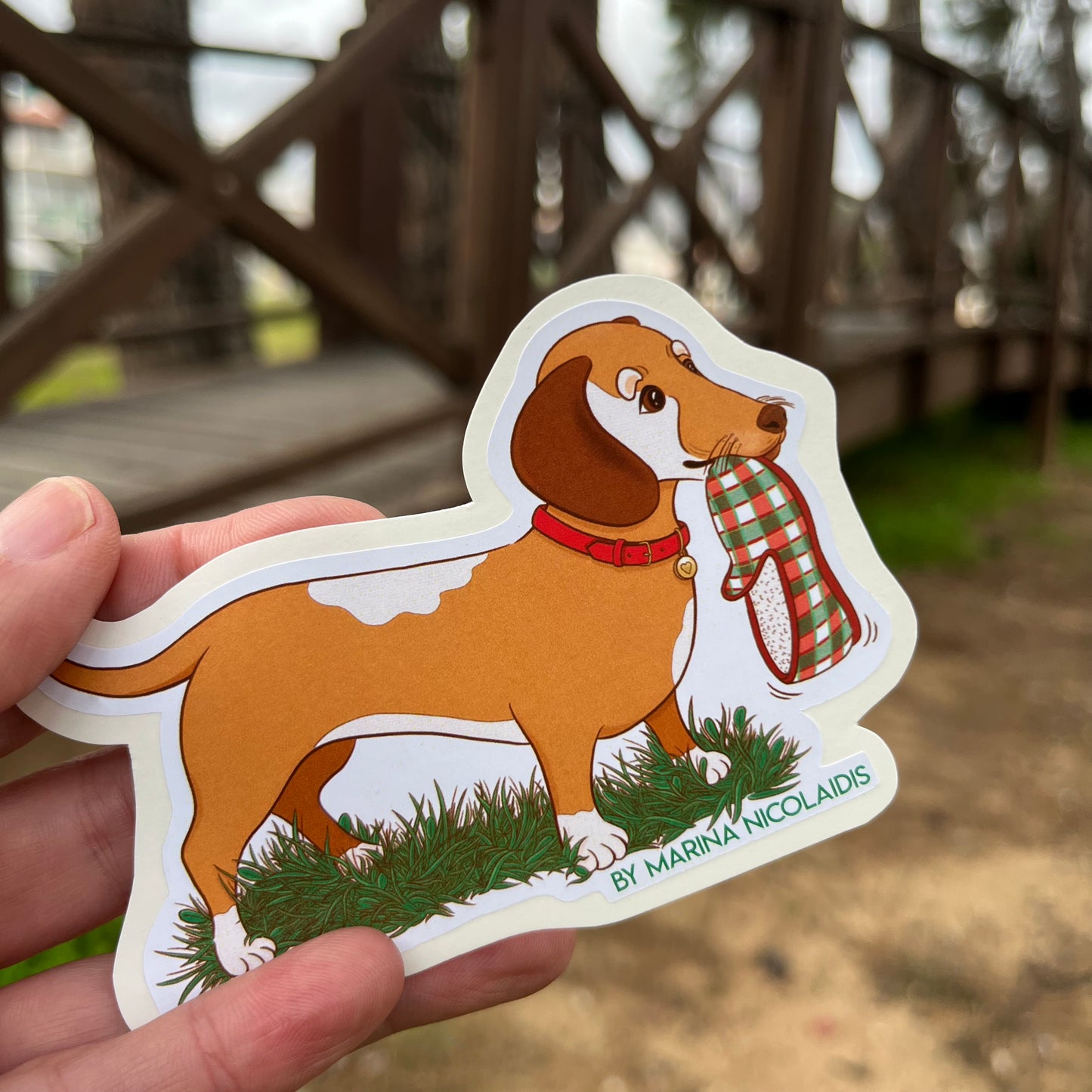 Dachshund dog sticker