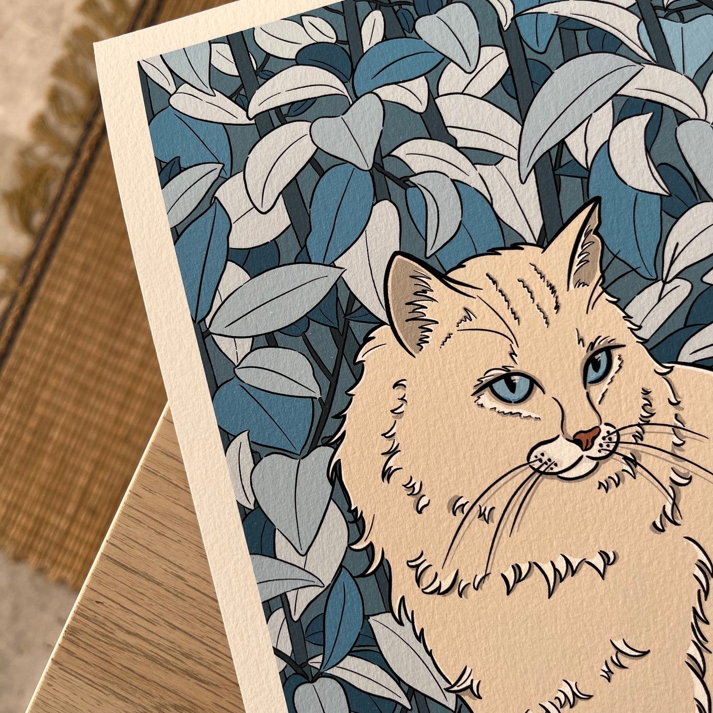 Angora Cat art print