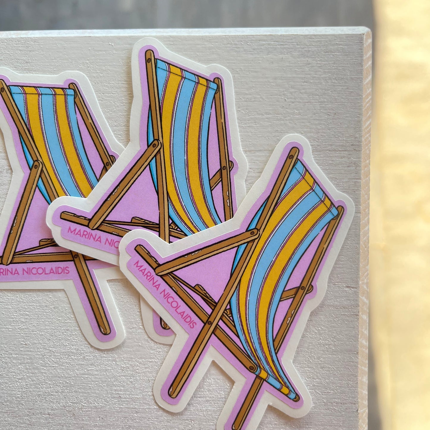 Deckchair sticker