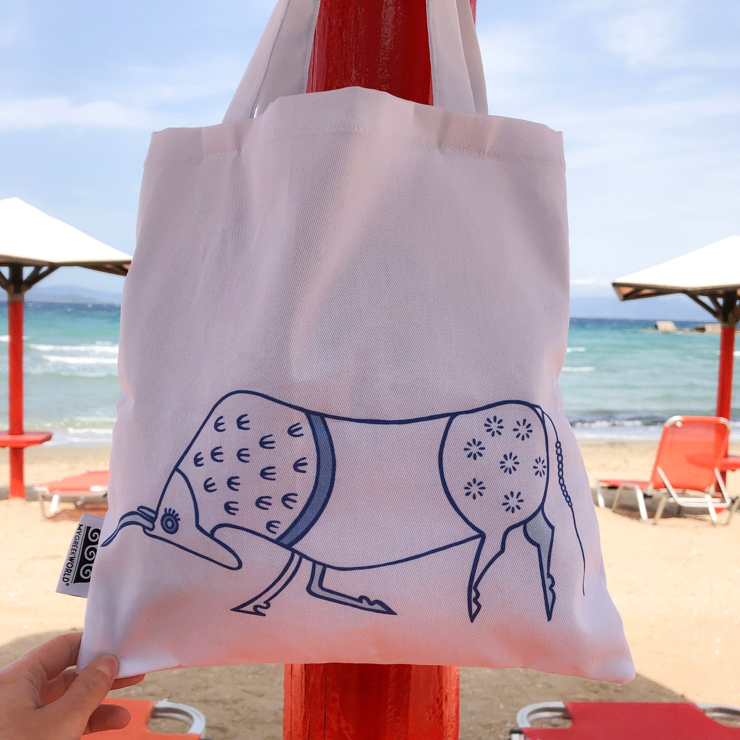 Minoan Bull tote bag