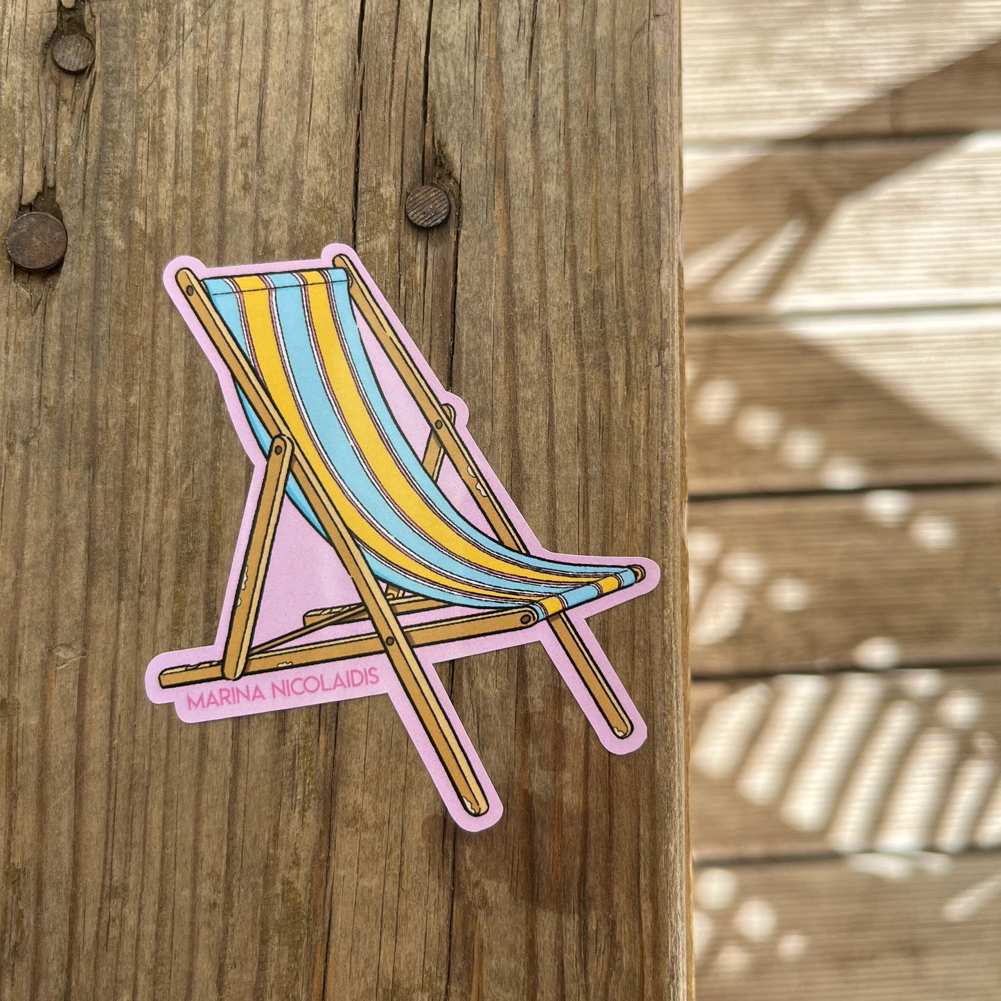 Deckchair sticker