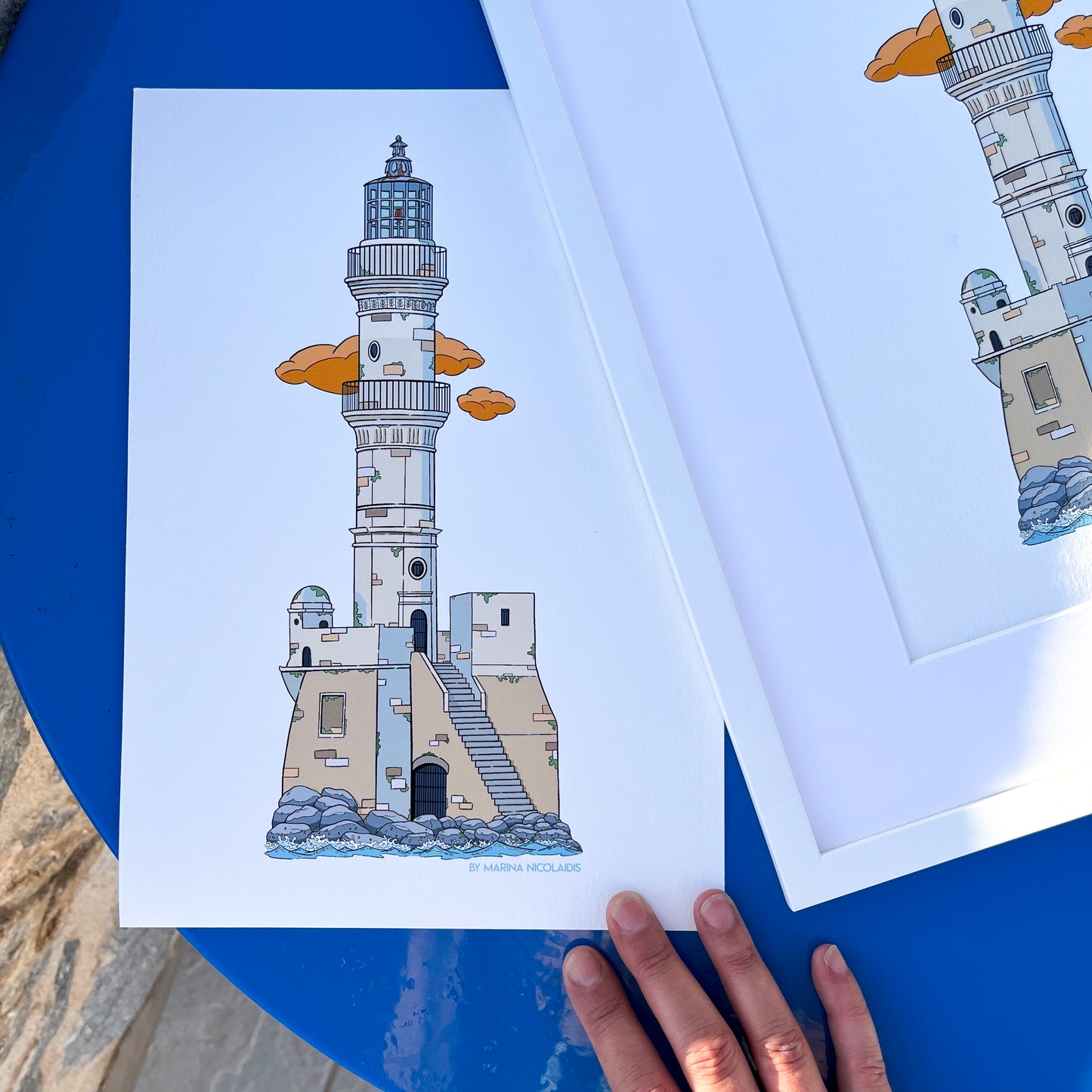 Chania Lighthouse Crete art print