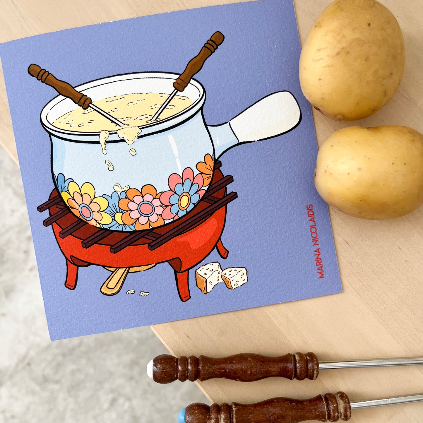 Fondue savoyarde art print