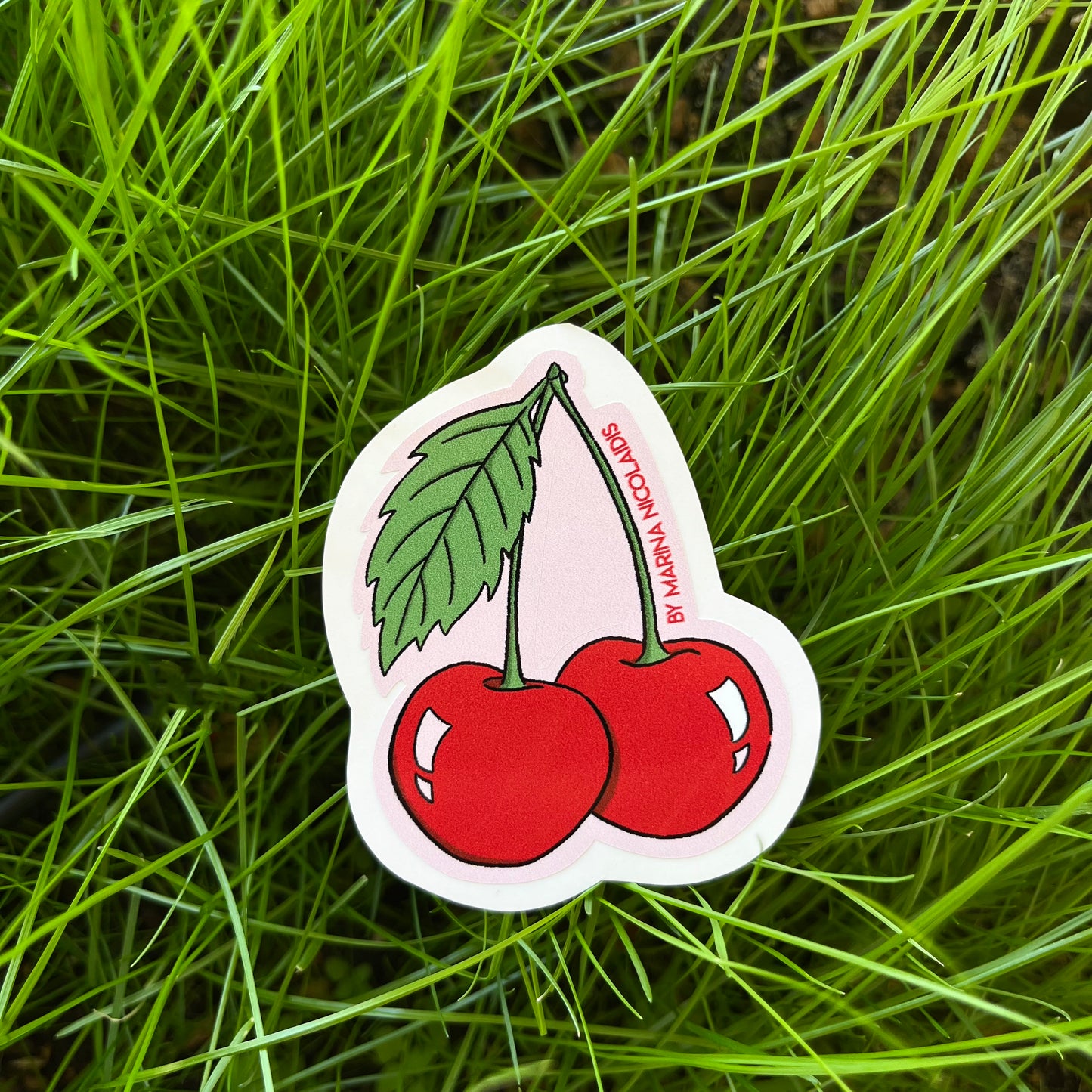 Strawberry, watermelon or cherry sticker