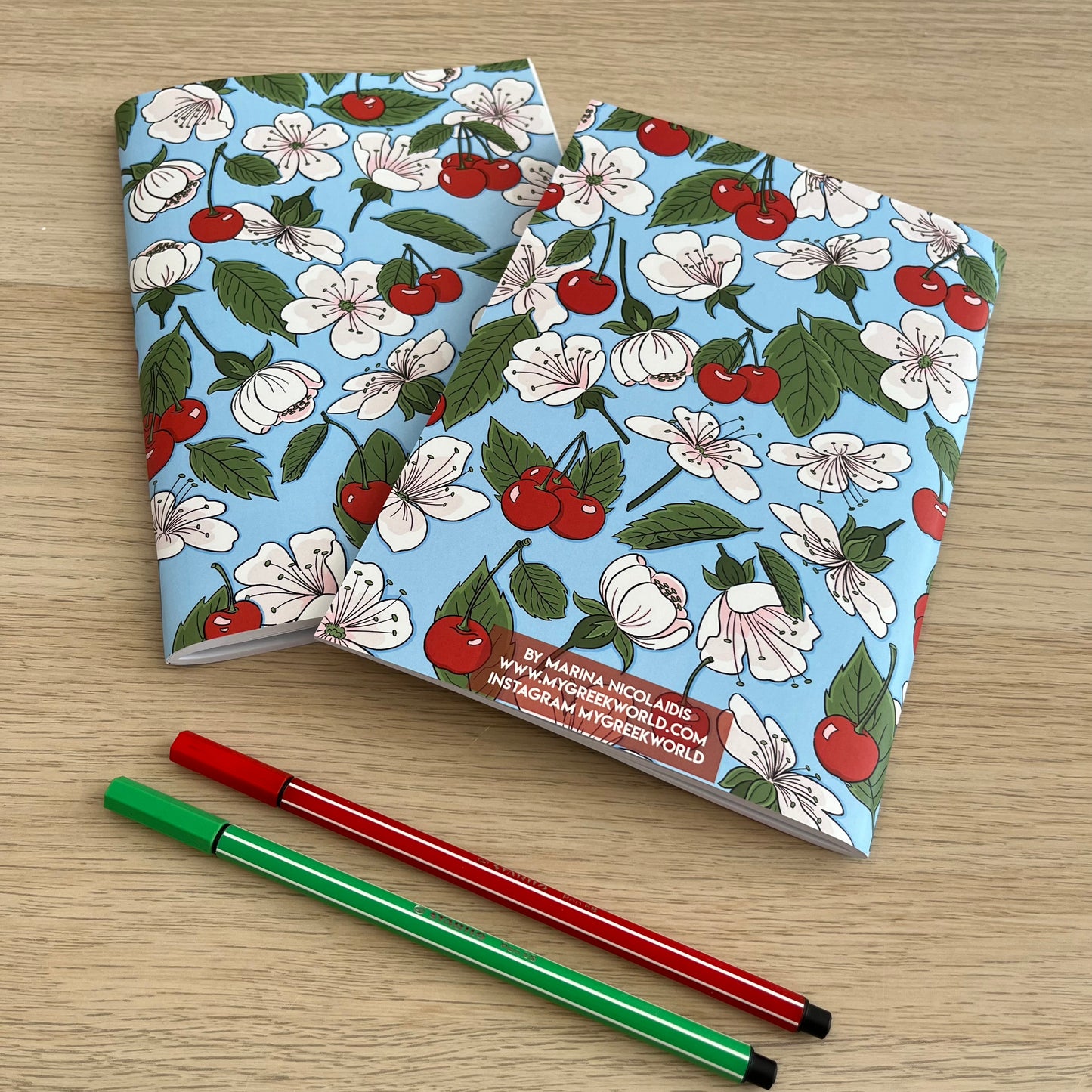 Cherry notebook