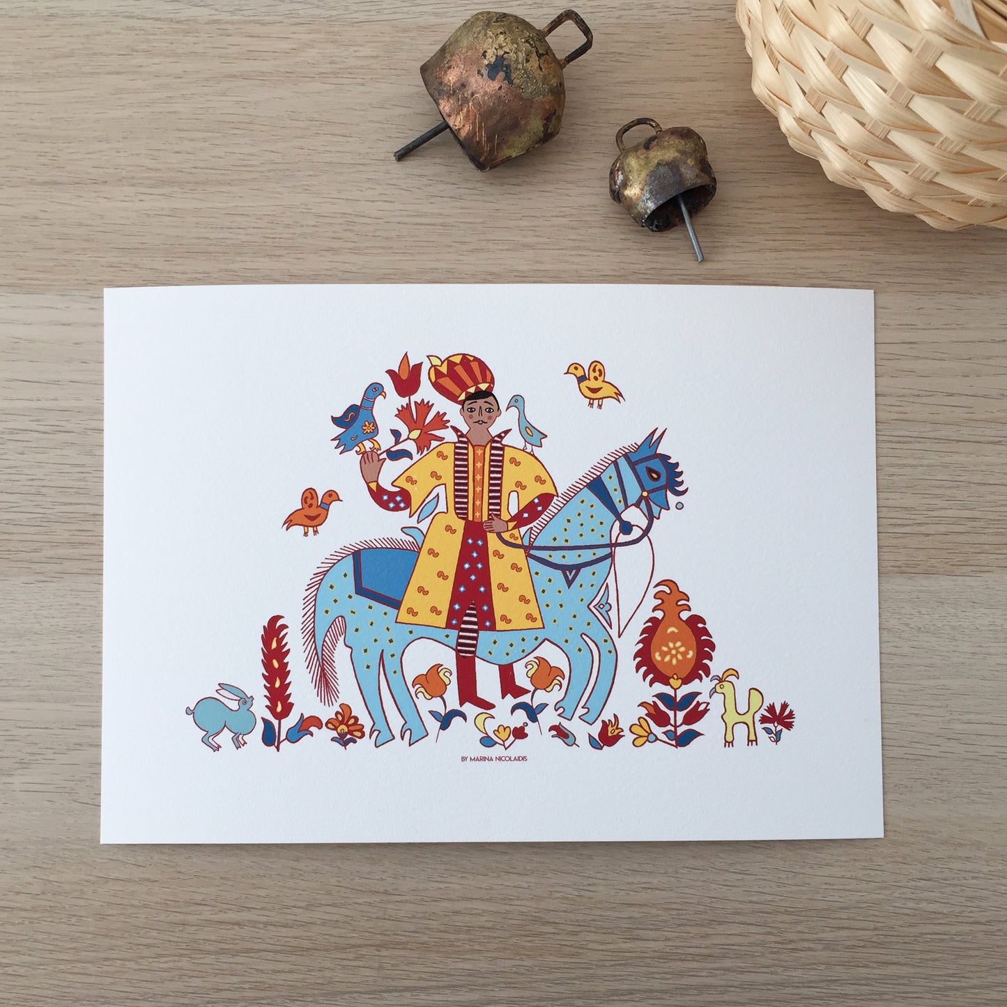 Folkloric Horseman art print