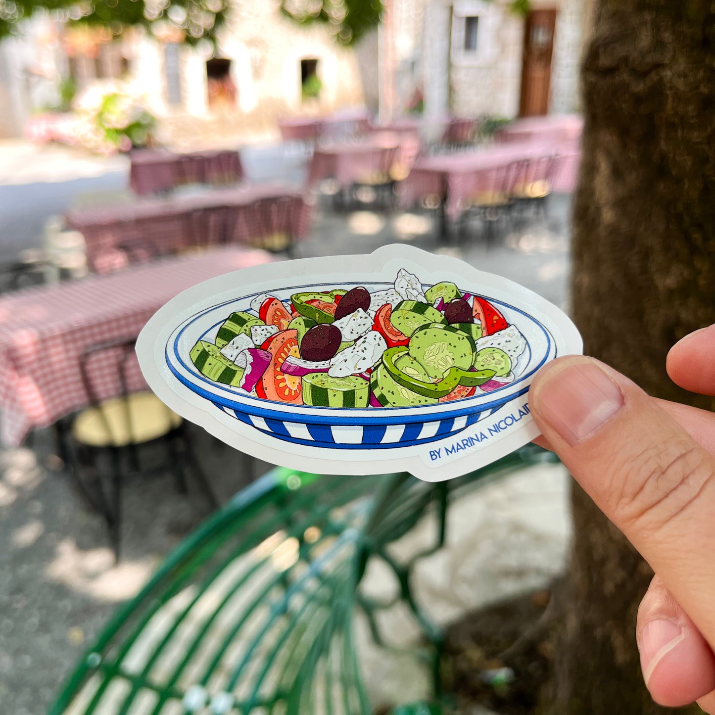 Greek salad sticker