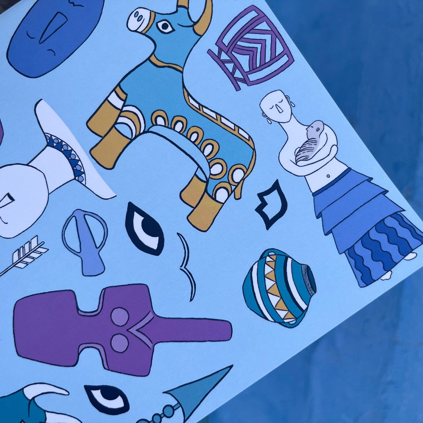 Cyladic figures notebook