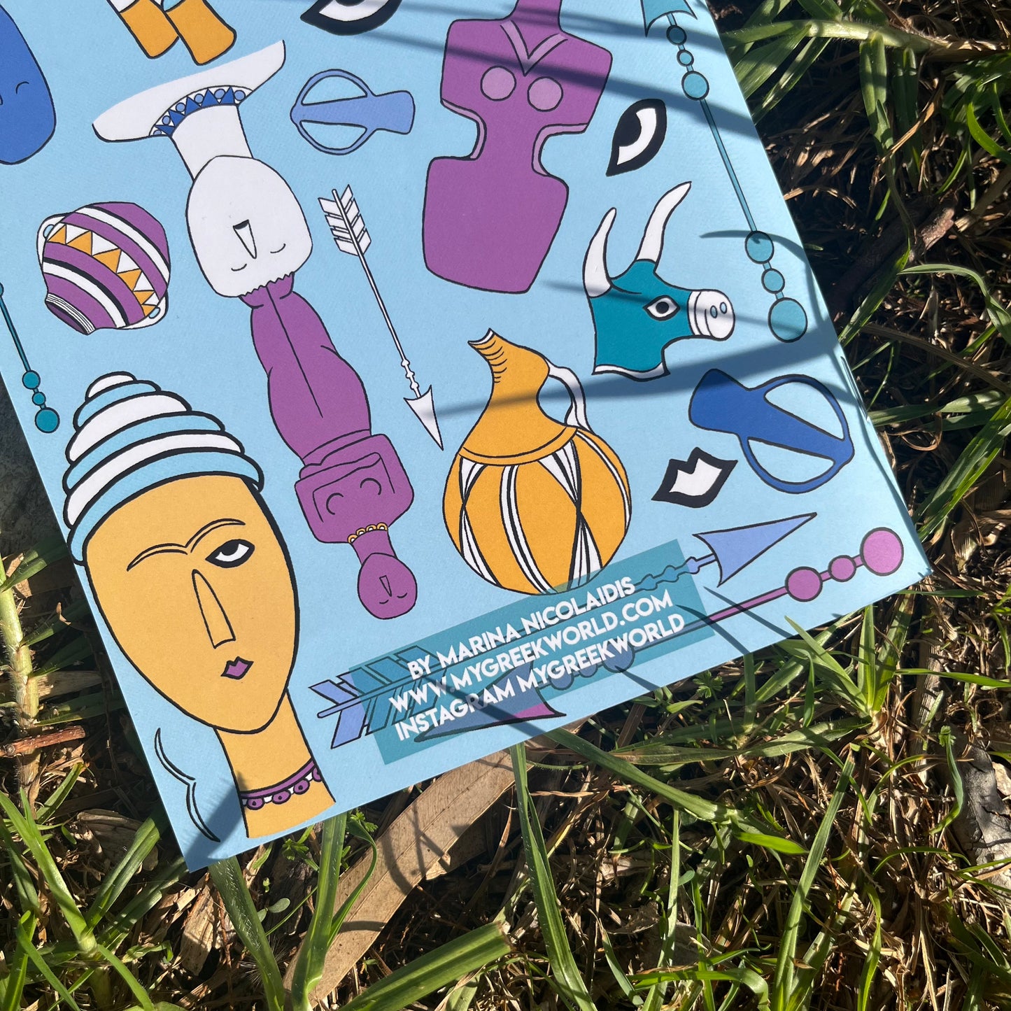 Cyladic figures notebook