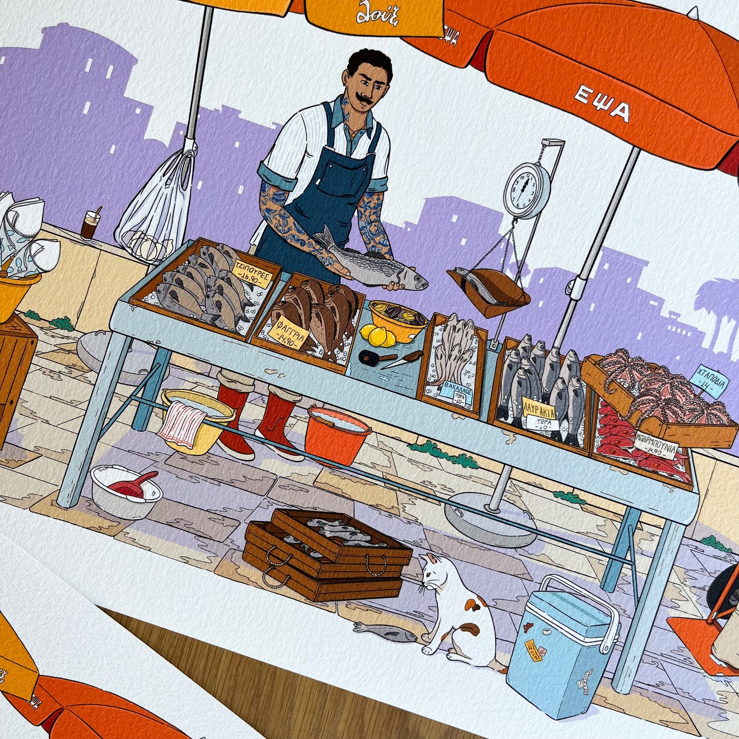 Fish Market art print