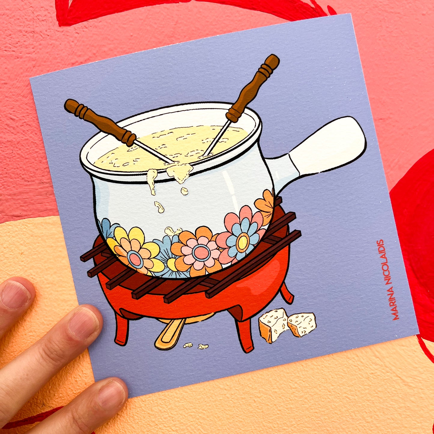 Fondue savoyarde art print