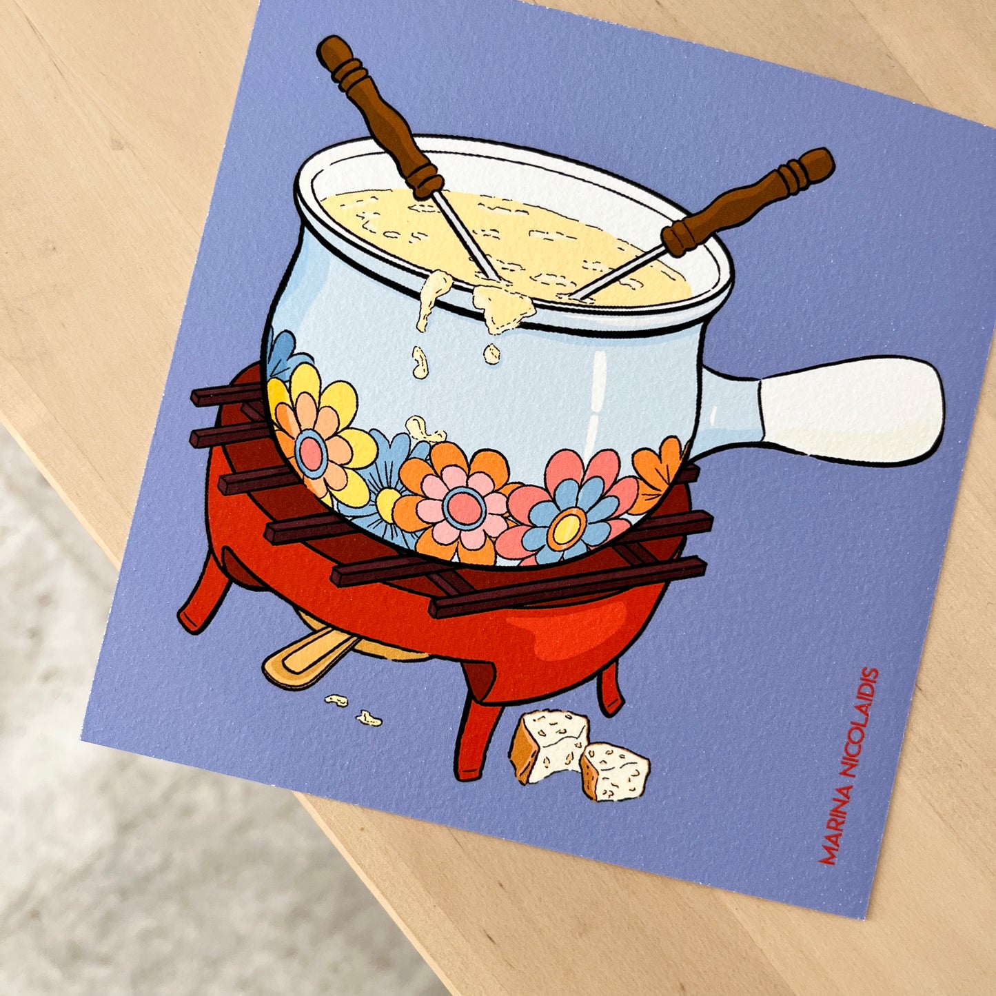 Fondue savoyarde art print