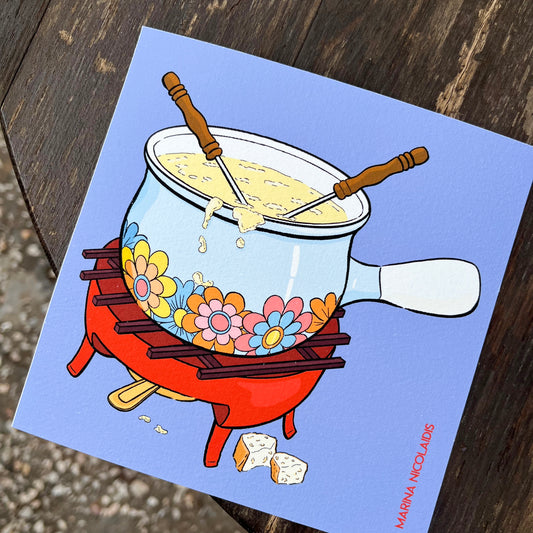 Fondue savoyarde art print