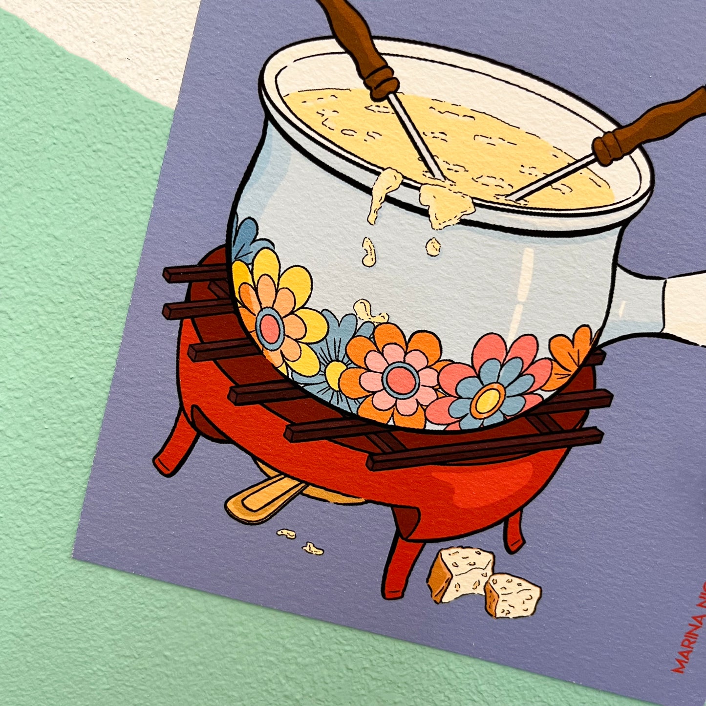 Fondue savoyarde art print