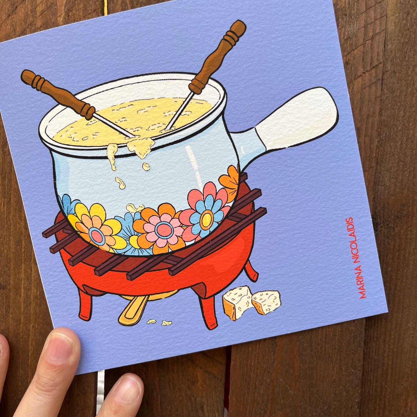 Fondue savoyarde art print