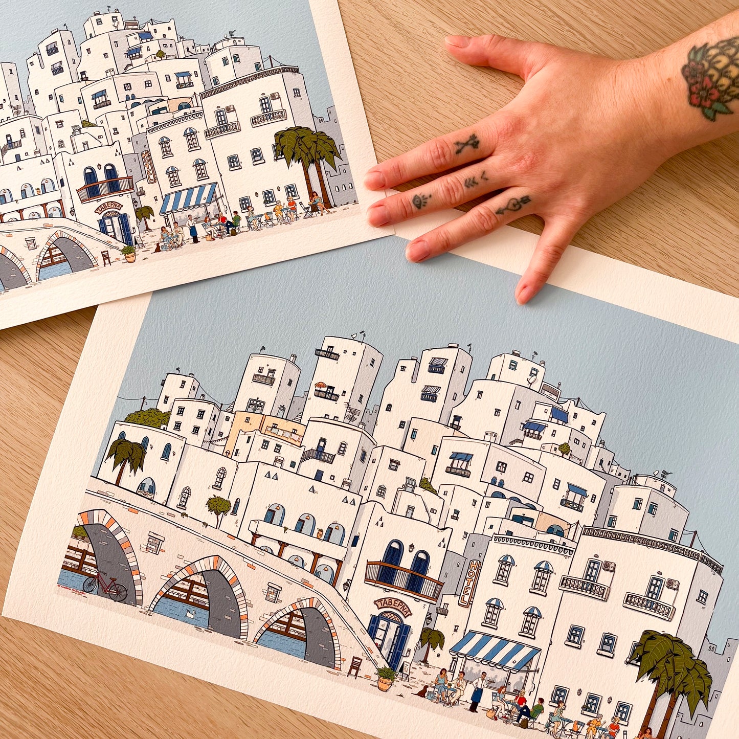 Paros Greek Village art print