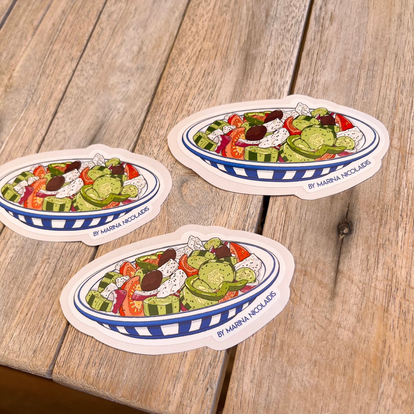 Greek salad sticker