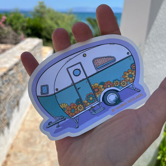 Summer caravan sticker