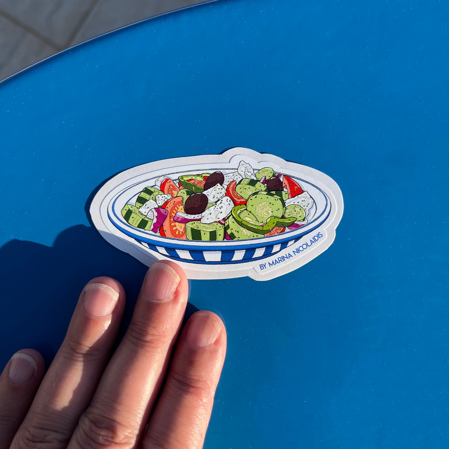 Greek salad sticker