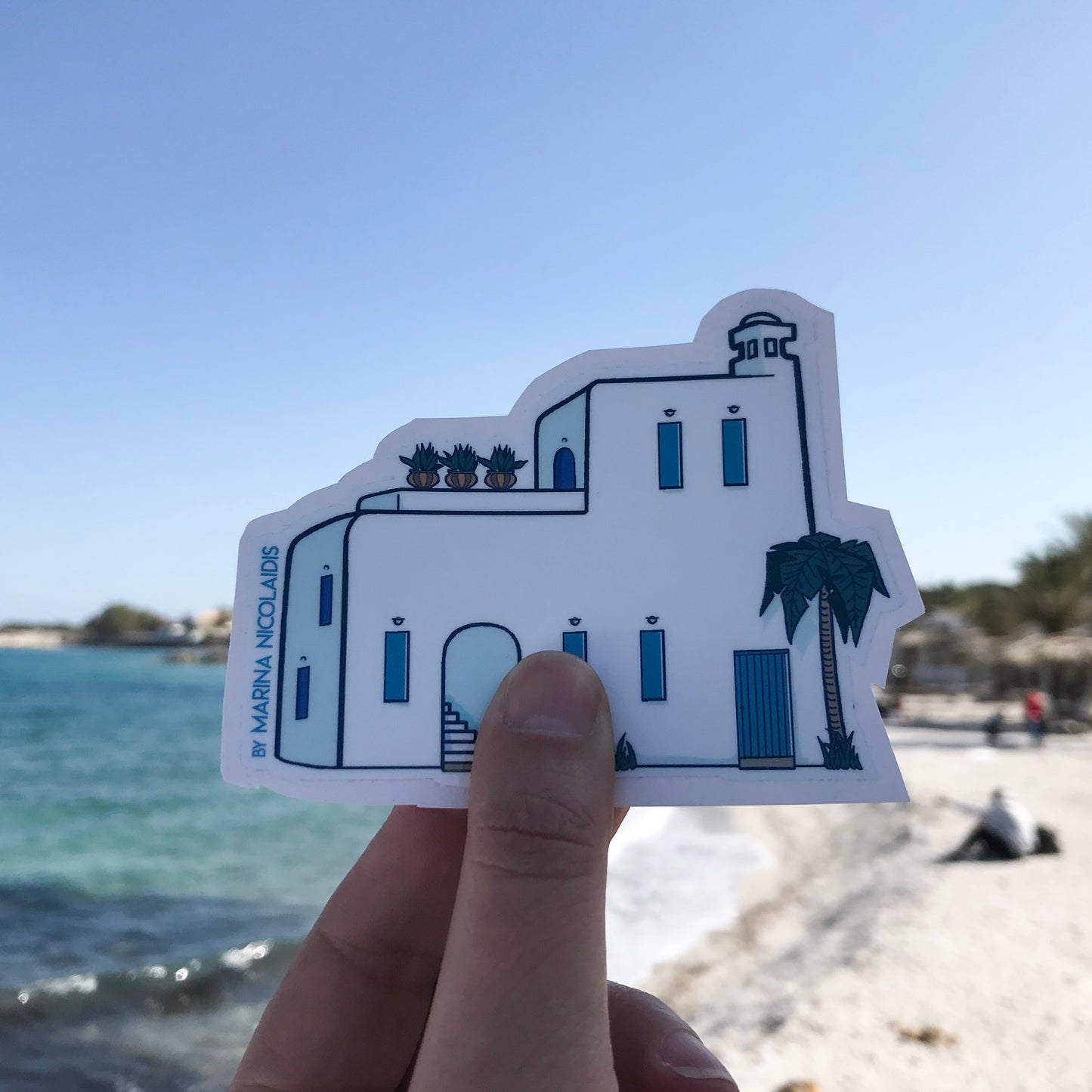 Big village house sticker