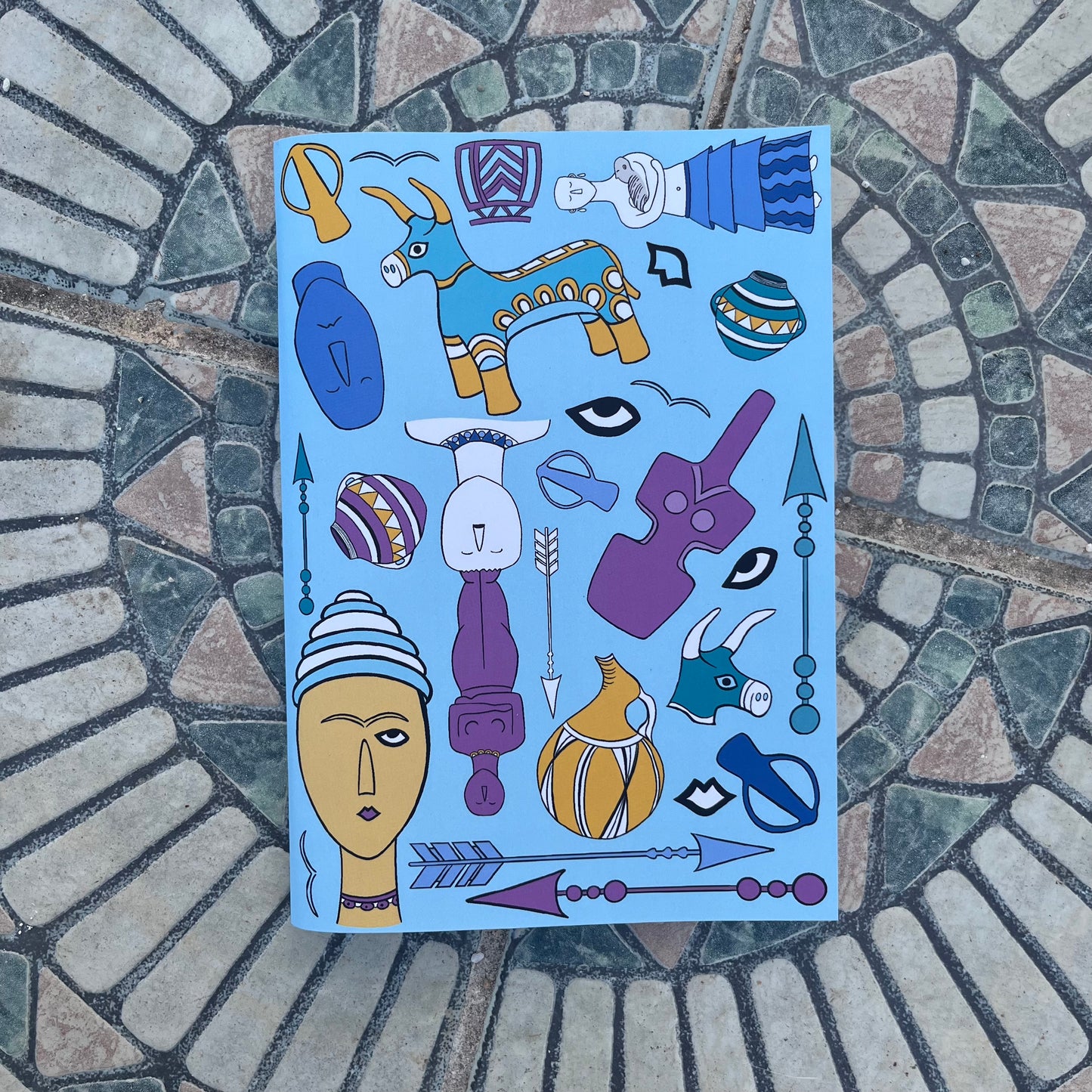 Cyladic figures notebook