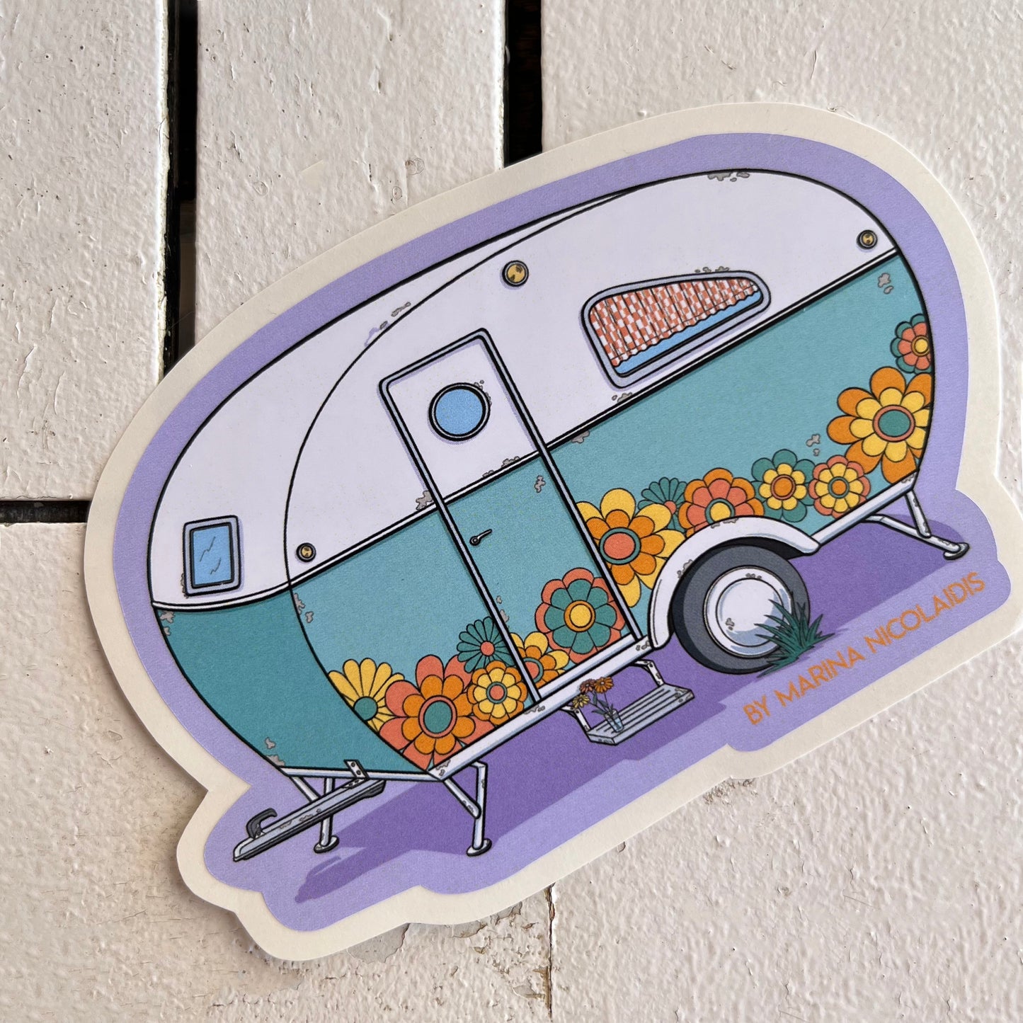 Summer caravan sticker
