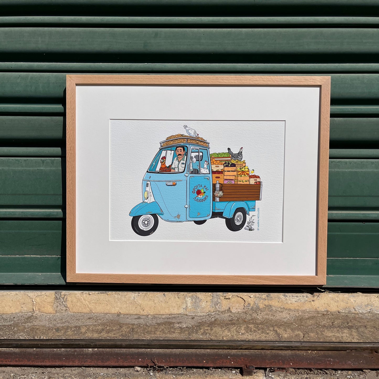 The Greengrocer threewheeler art print