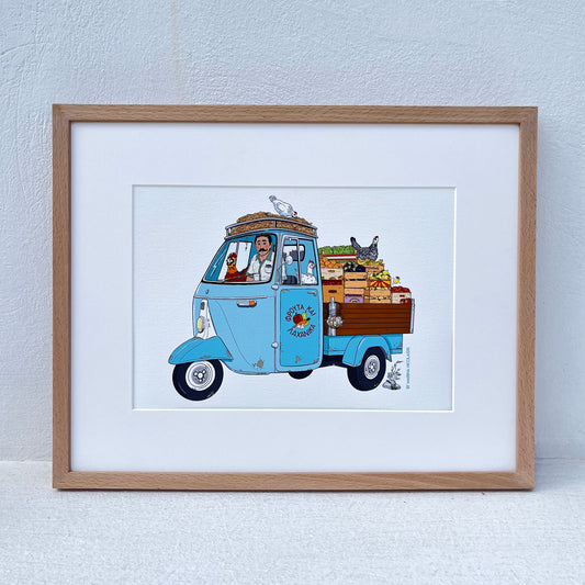 The Greengrocer threewheeler art print