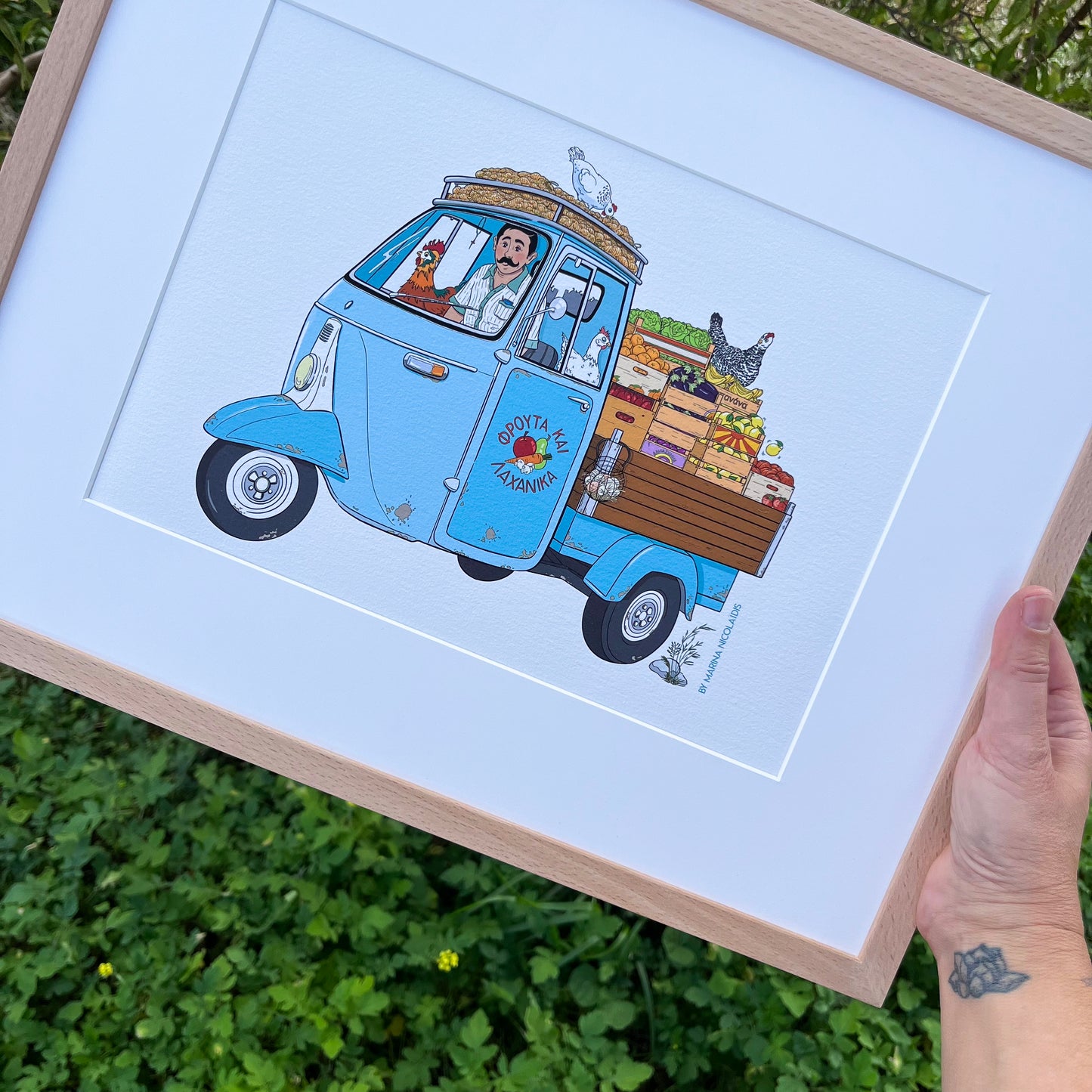 The Greengrocer threewheeler art print