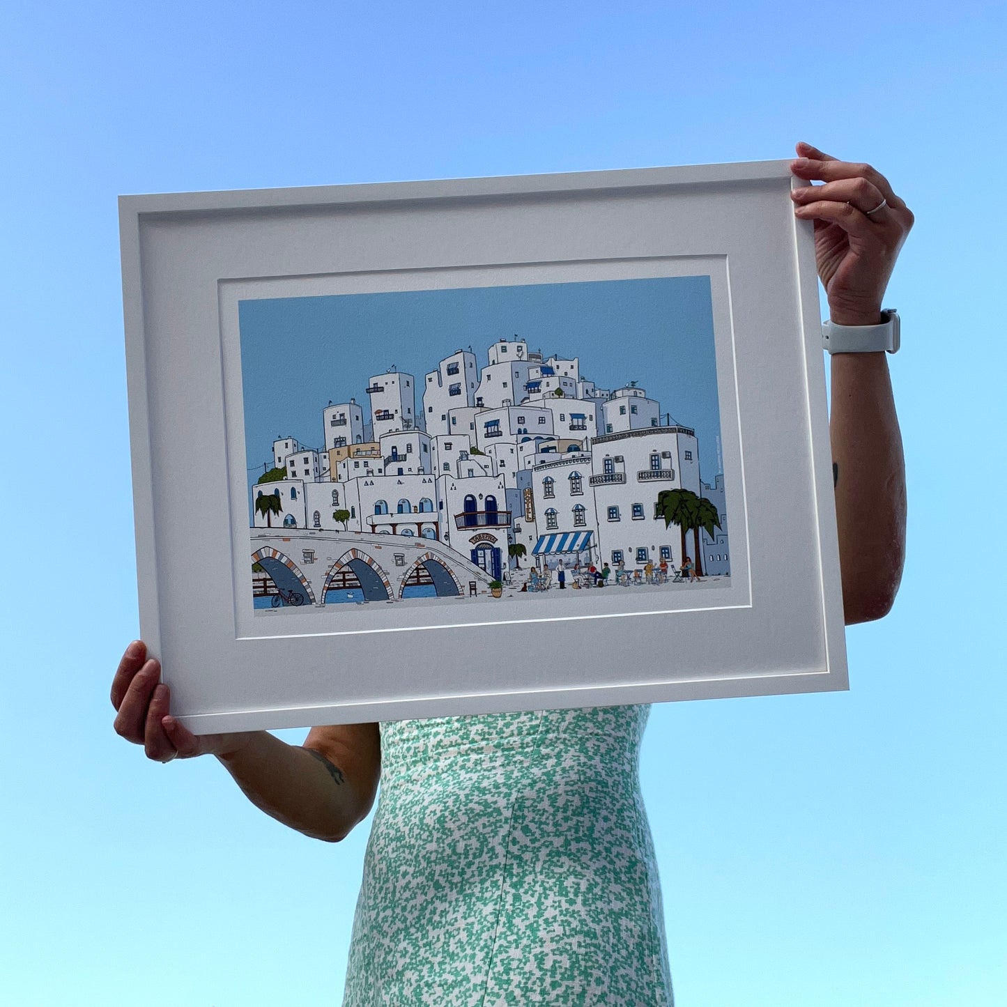 Paros Greek Village art print