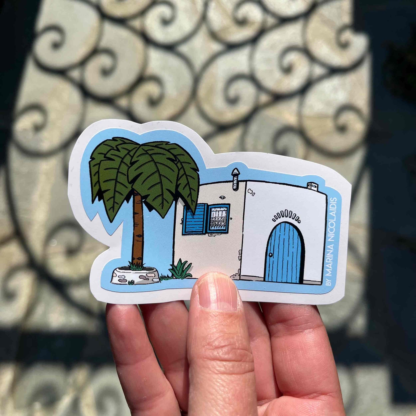 Little village house sticker